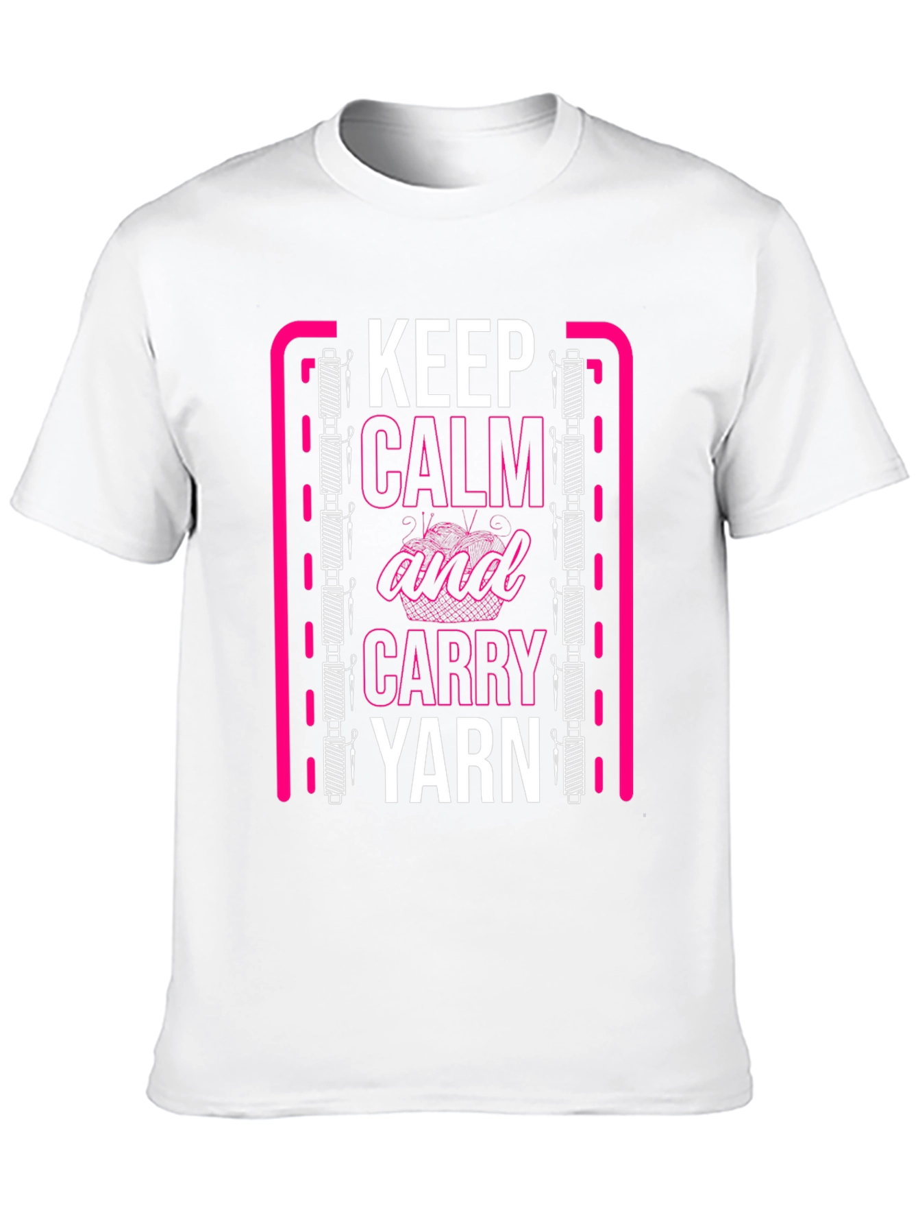 Keep Calm and Carry Yarn Graphic T-Shirt