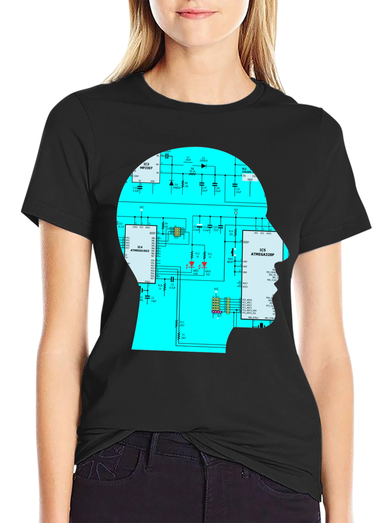 Circuit Mind T-Shirt - Geeky Brain Tee