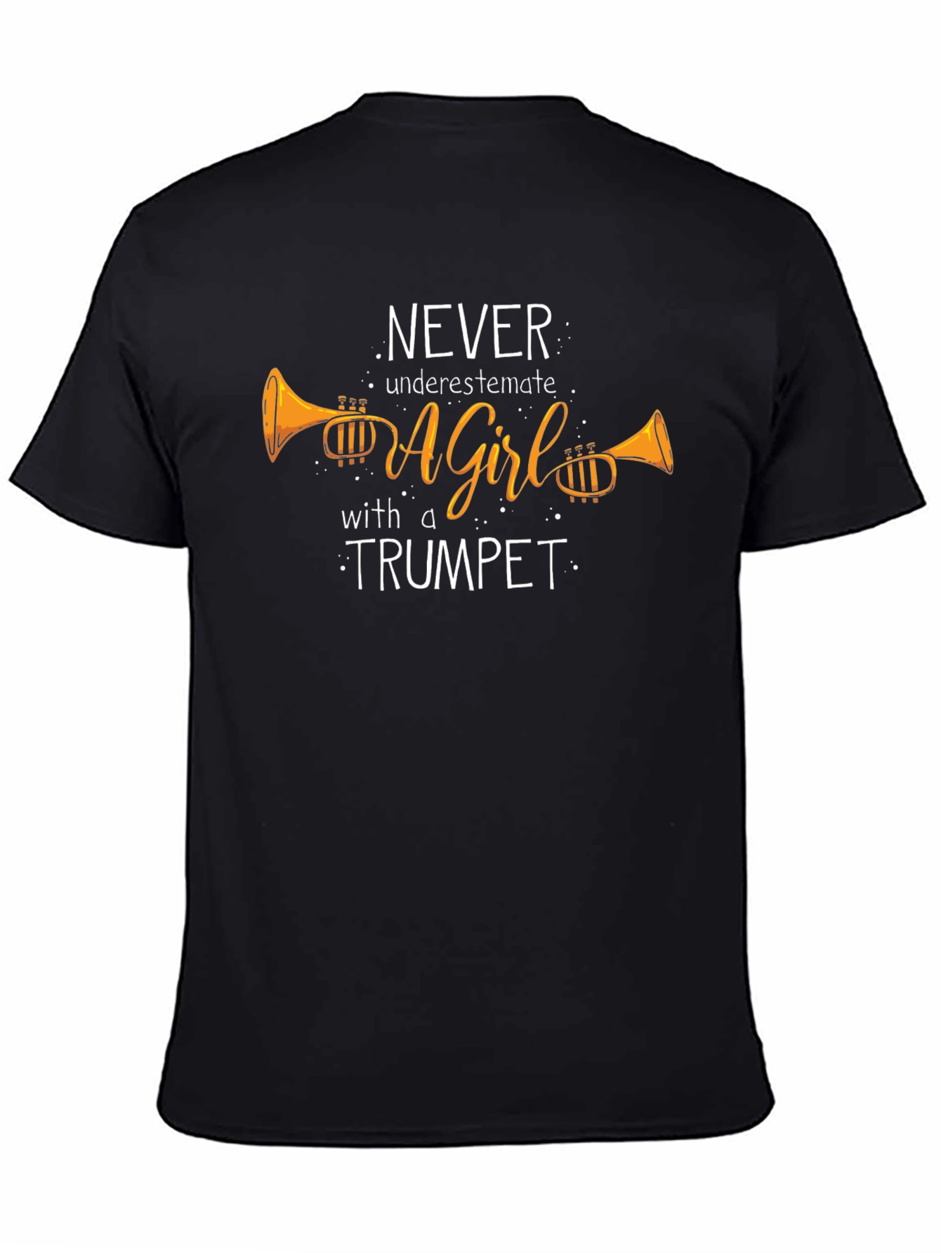 Trumpet Girl Graphic Tee - Never Underestimate!