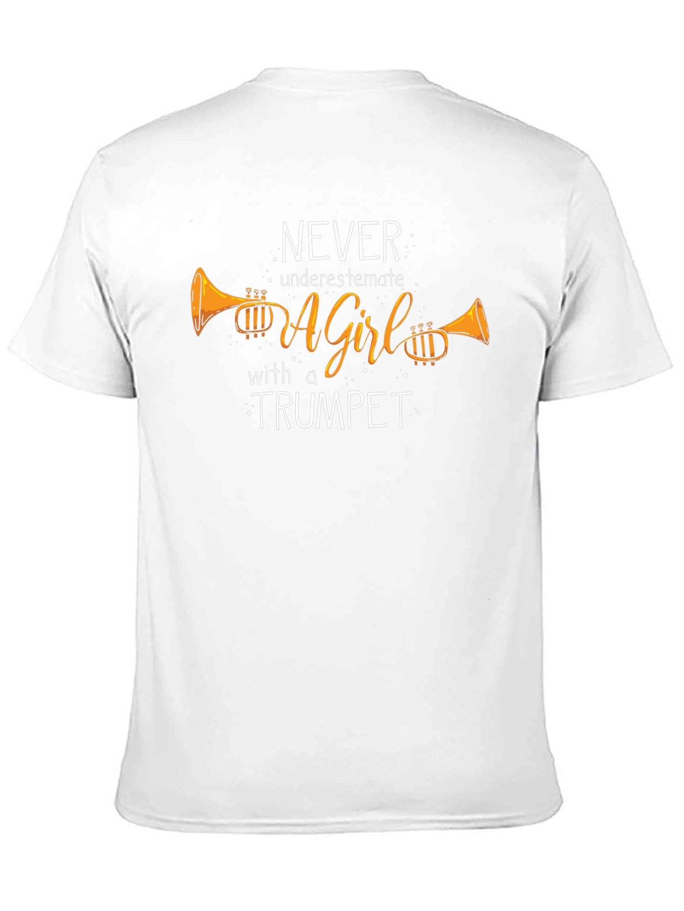 Trumpet Girl Graphic Tee - Never Underestimate!
