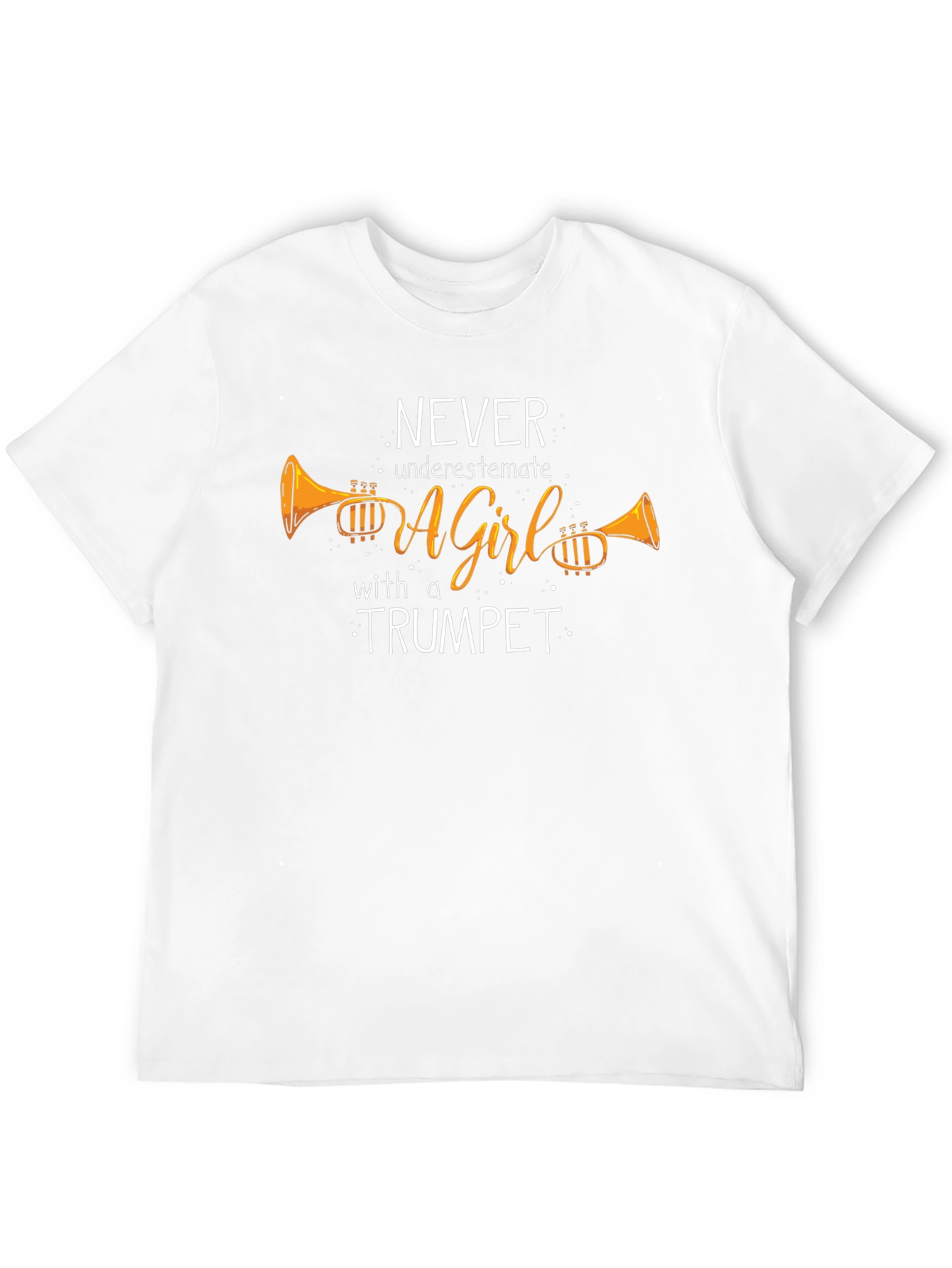Trumpet Girl Graphic Tee - Never Underestimate!