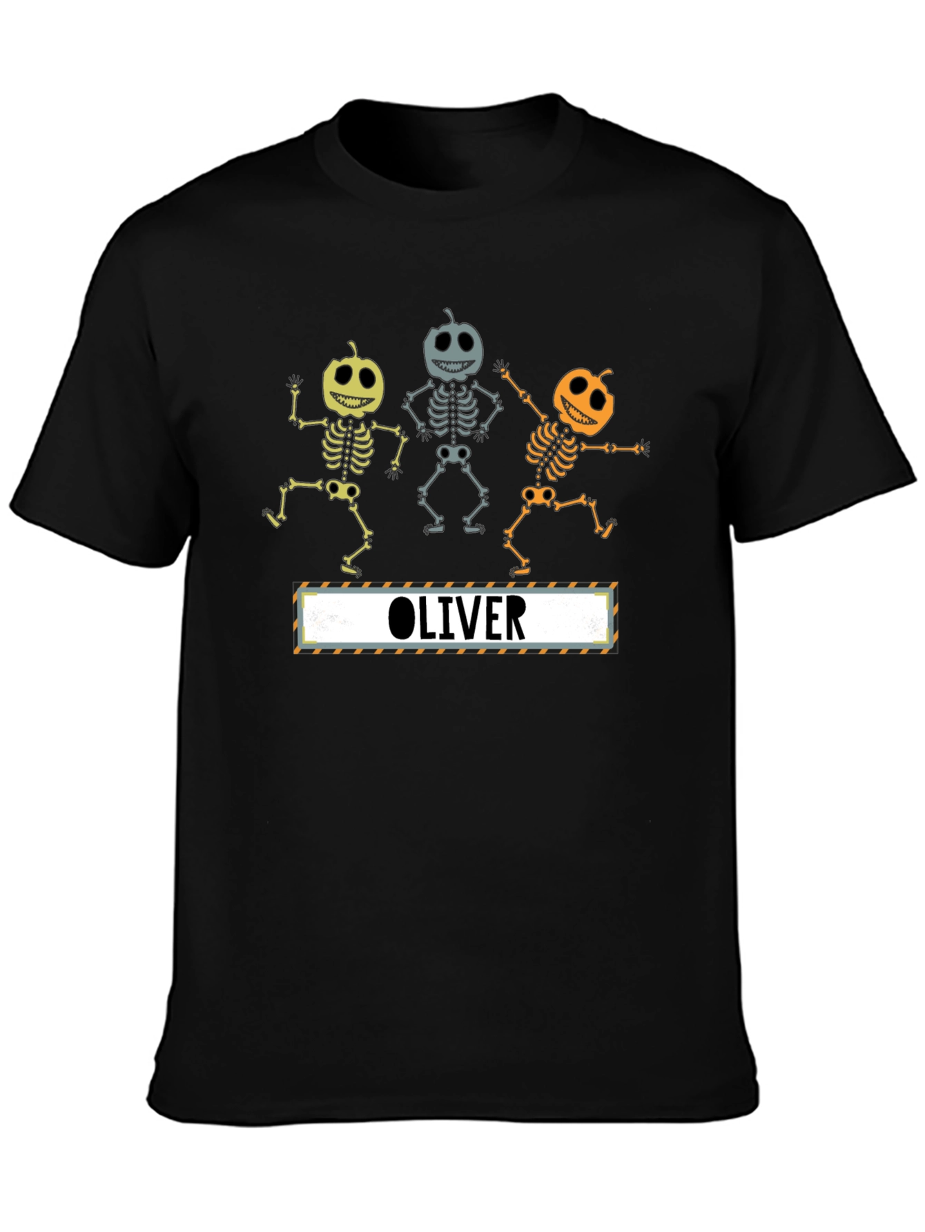 Pumpkin Skeleton Dancing Personalized T-Shirt