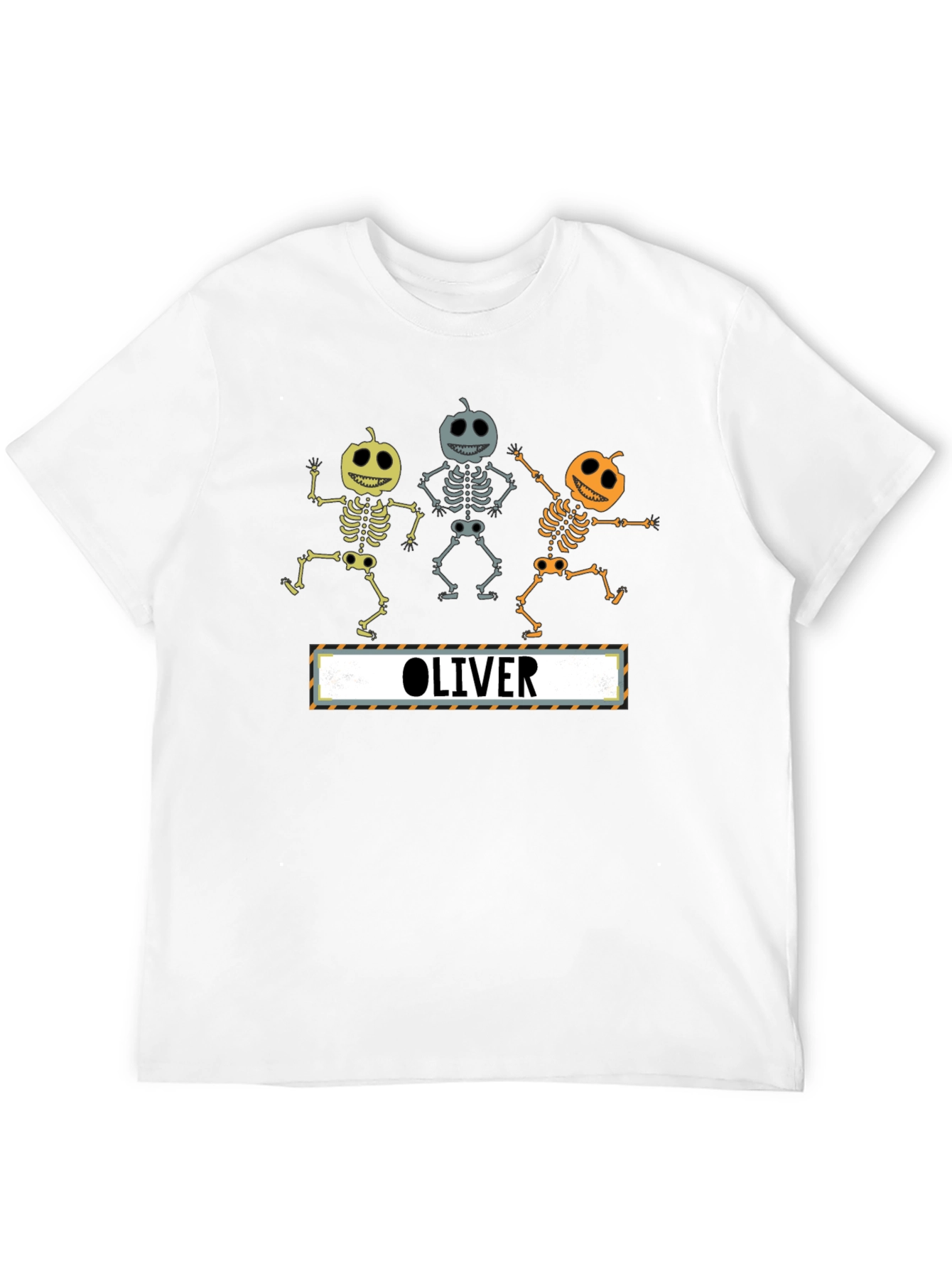Pumpkin Skeleton Dancing Personalized T-Shirt