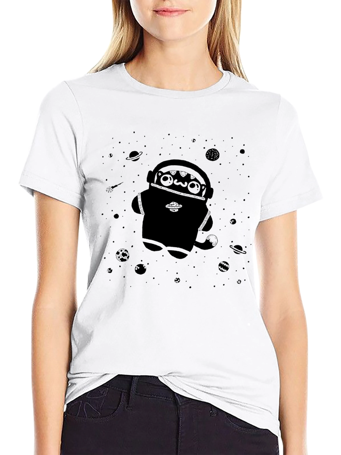 Astronaut Cat Space T-Shirt