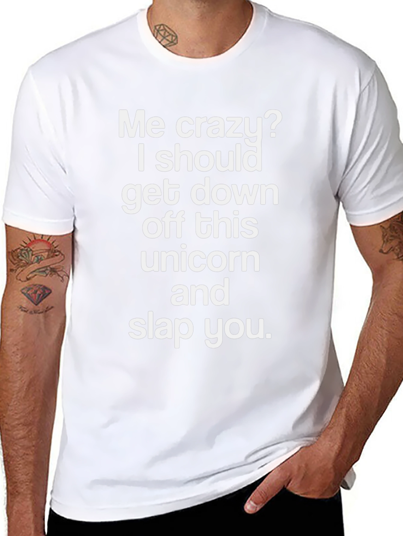 Funny Me Crazy? Unicorn Graphic Tee