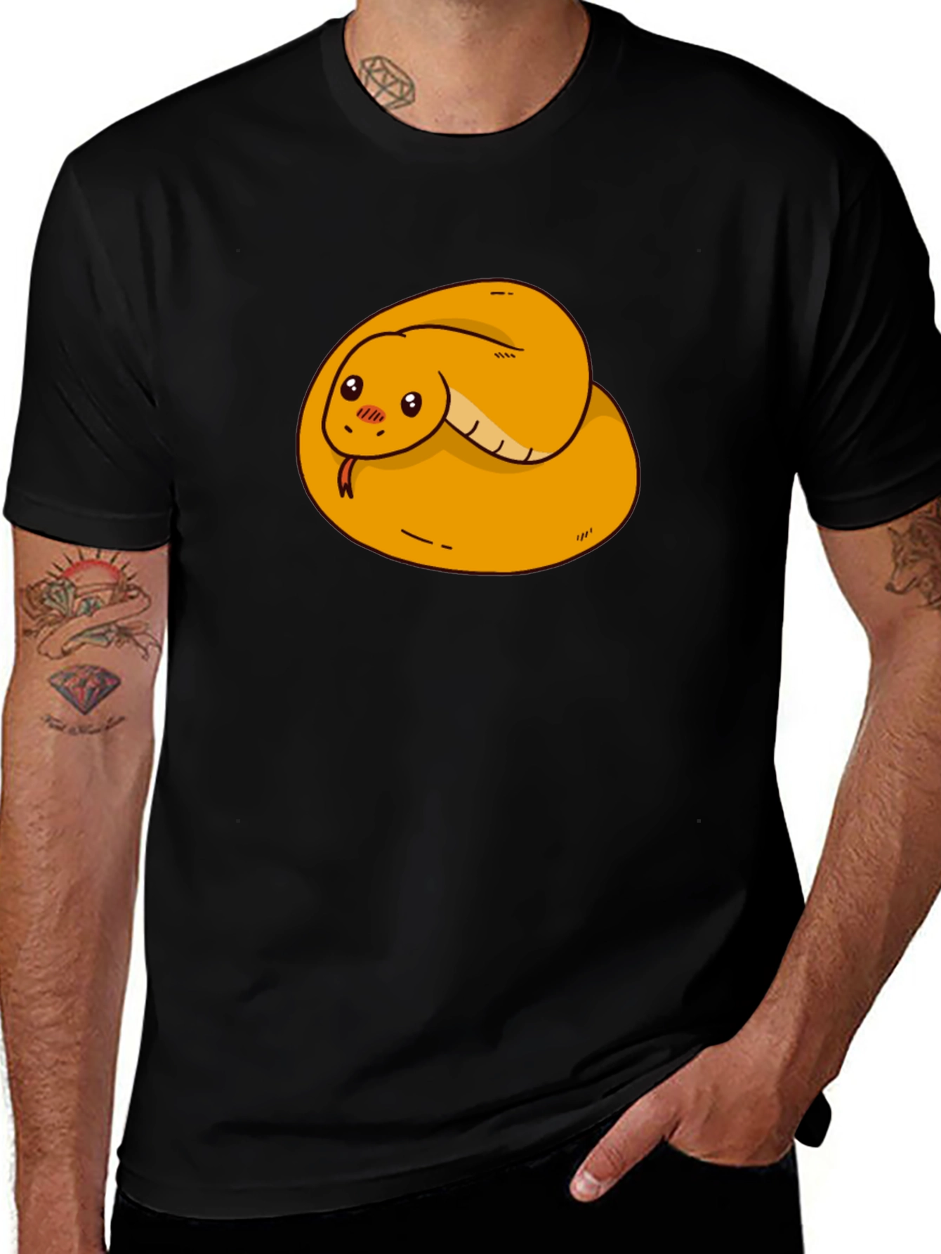 Cute Snake Graphic Tee - Soft Cotton Blend