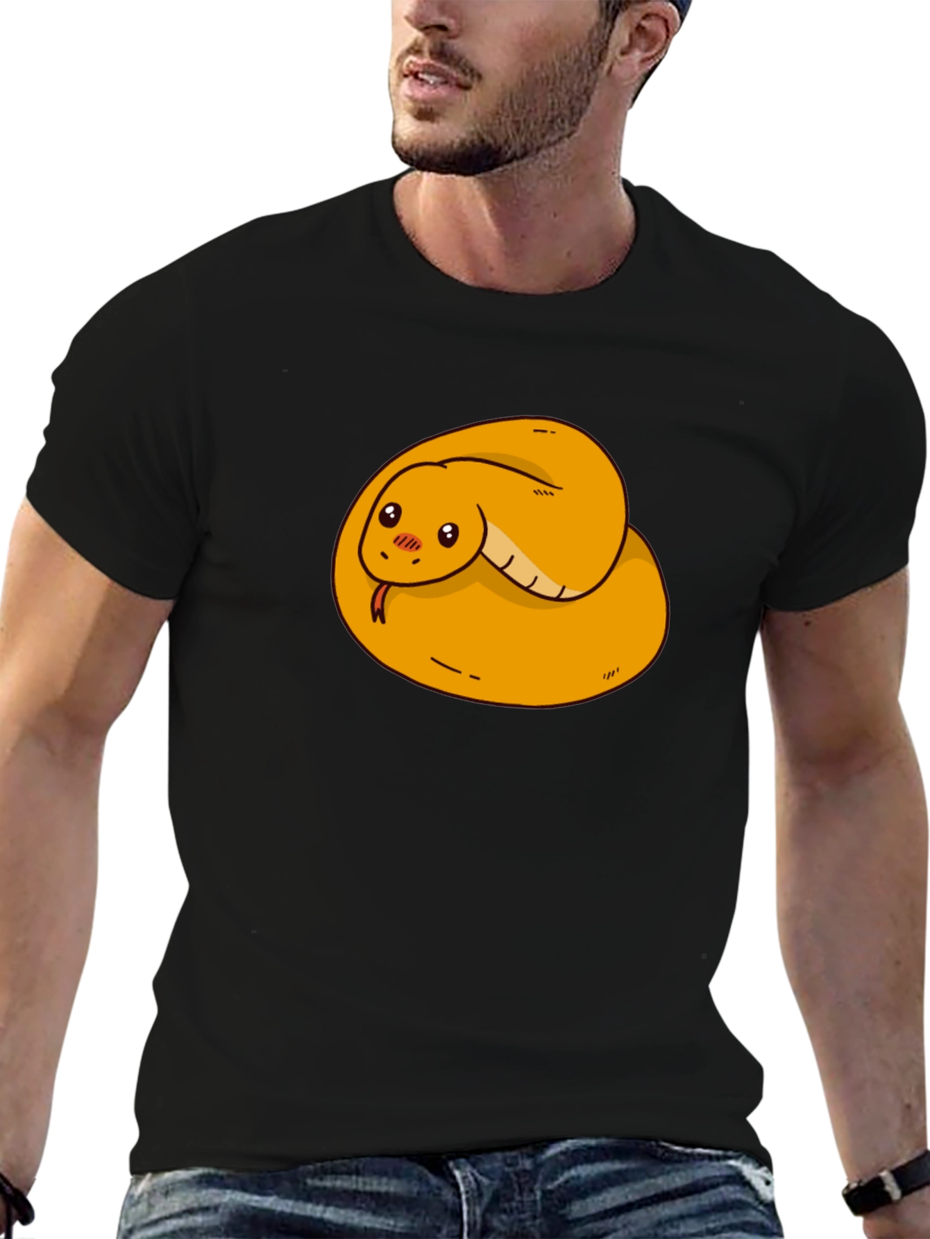 Cute Snake Graphic Tee - Soft Cotton Blend
