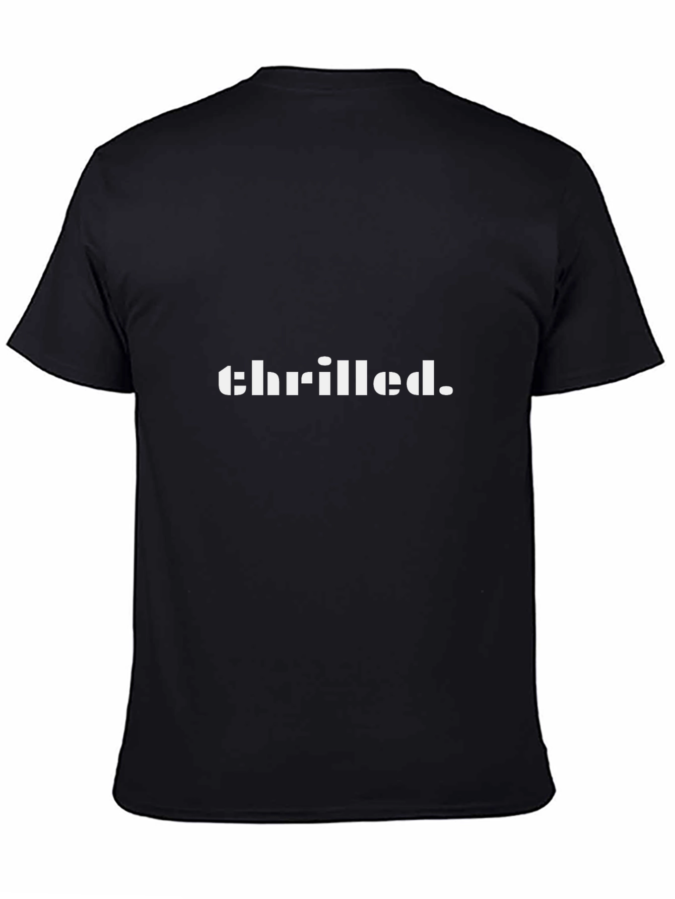 Chrilled Black T-Shirt - Relaxed Fit