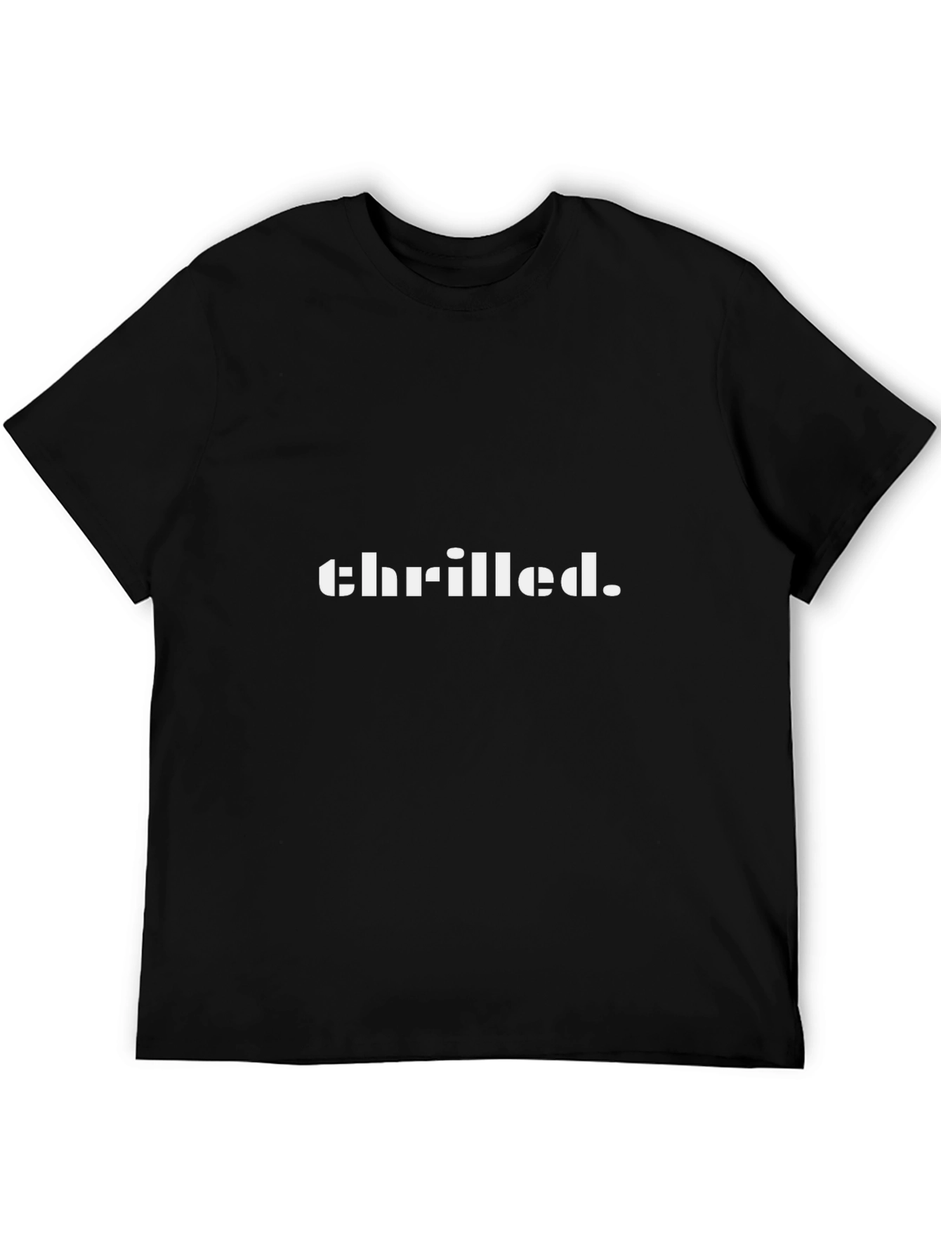 Chrilled Black T-Shirt - Relaxed Fit