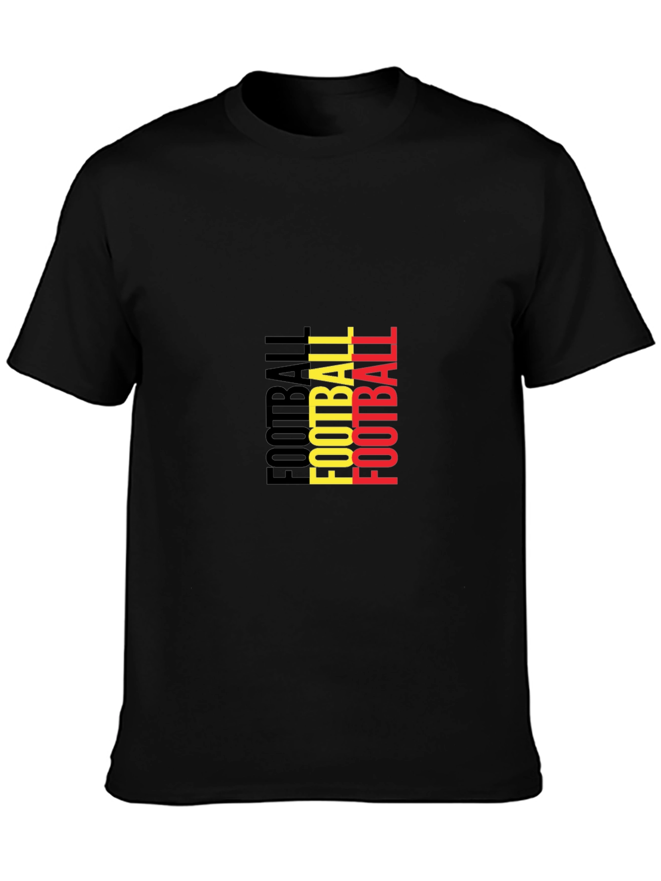 Black Football Graphic Tee