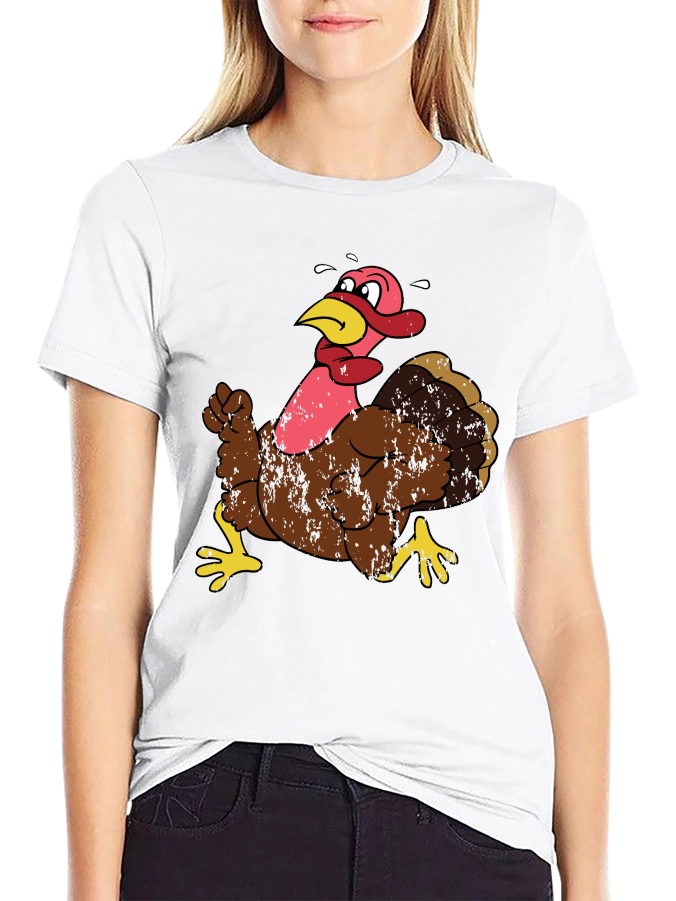 Funny Turkey Graphic T-Shirt - Thanksgiving Tee