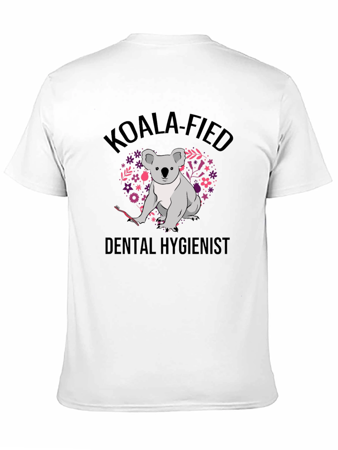 Koala-Fied Dental Hygienist Black T-Shirt
