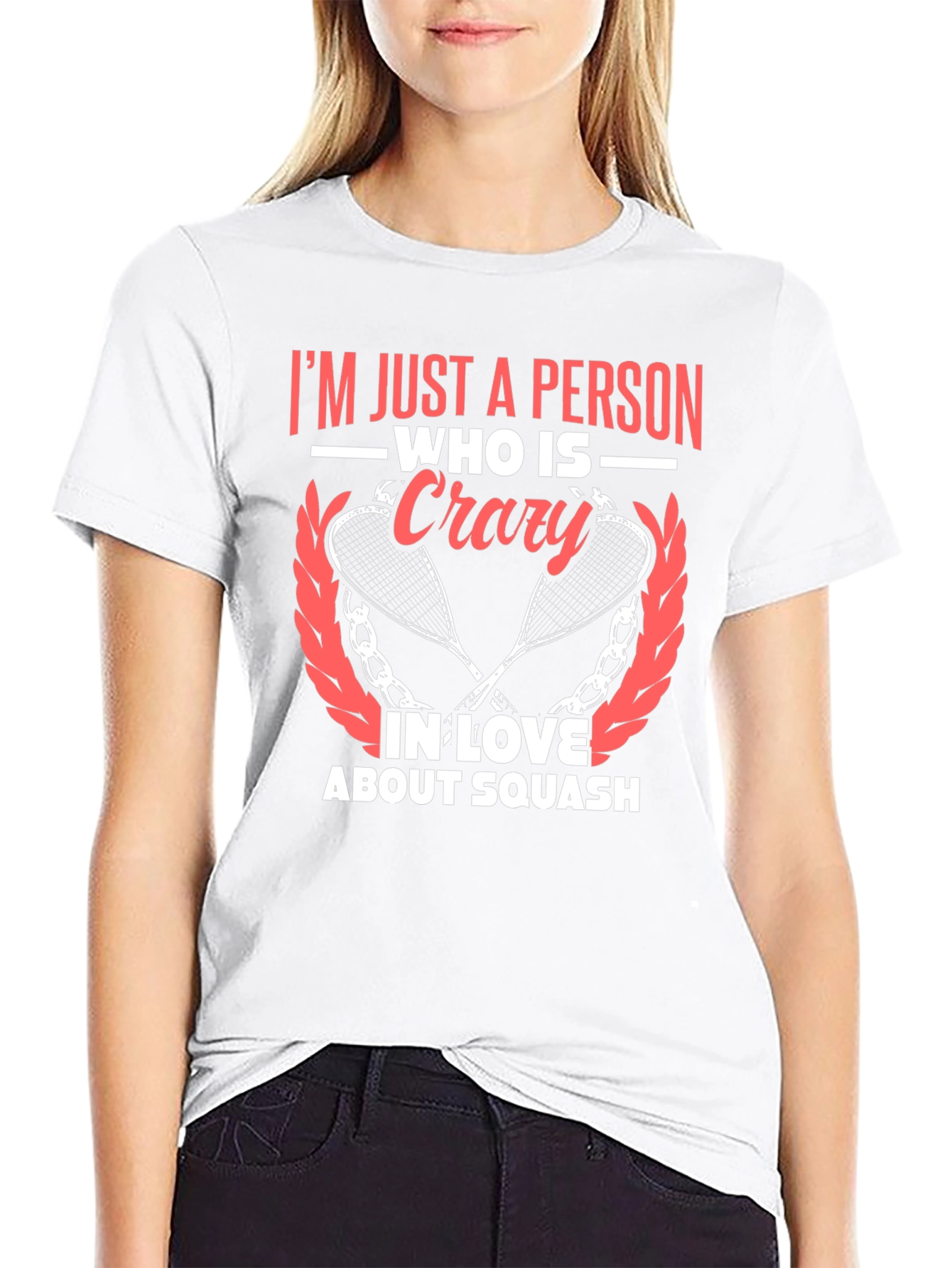 Squash Lover Graphic T-Shirt - Crazy About Squash Tee