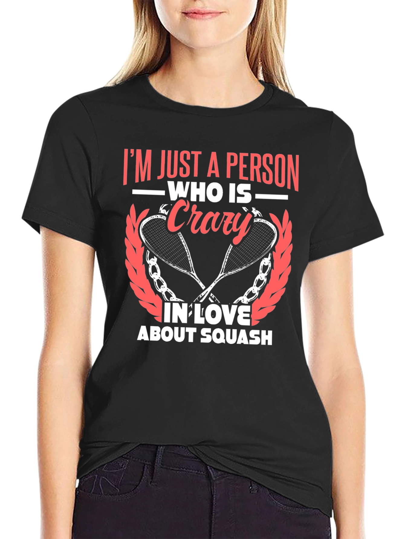 Squash Lover Graphic T-Shirt - Crazy About Squash Tee