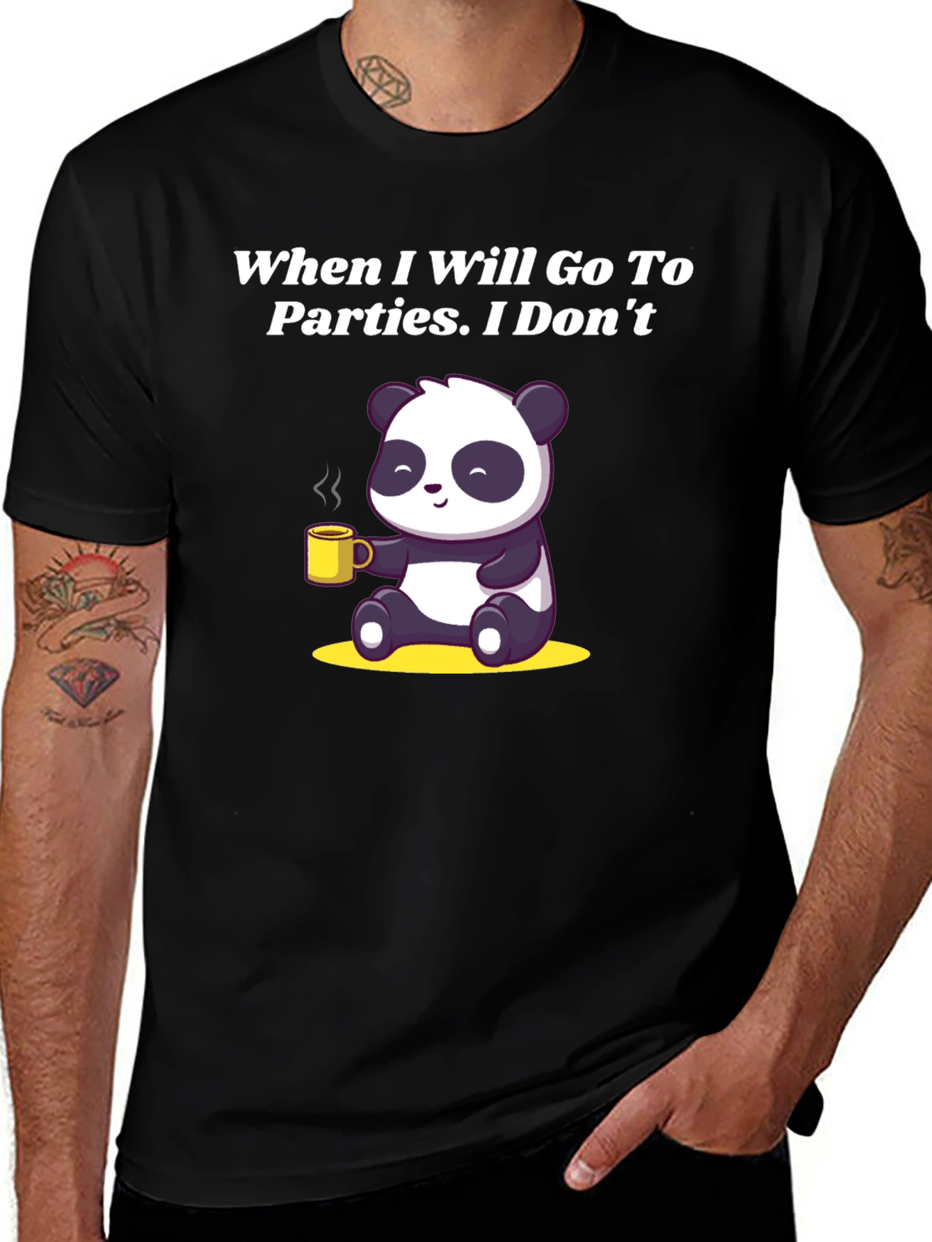 Introvert Panda Graphic Tee
