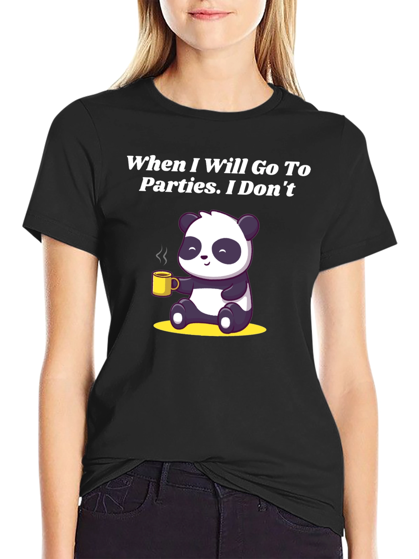 Introvert Panda Graphic Tee