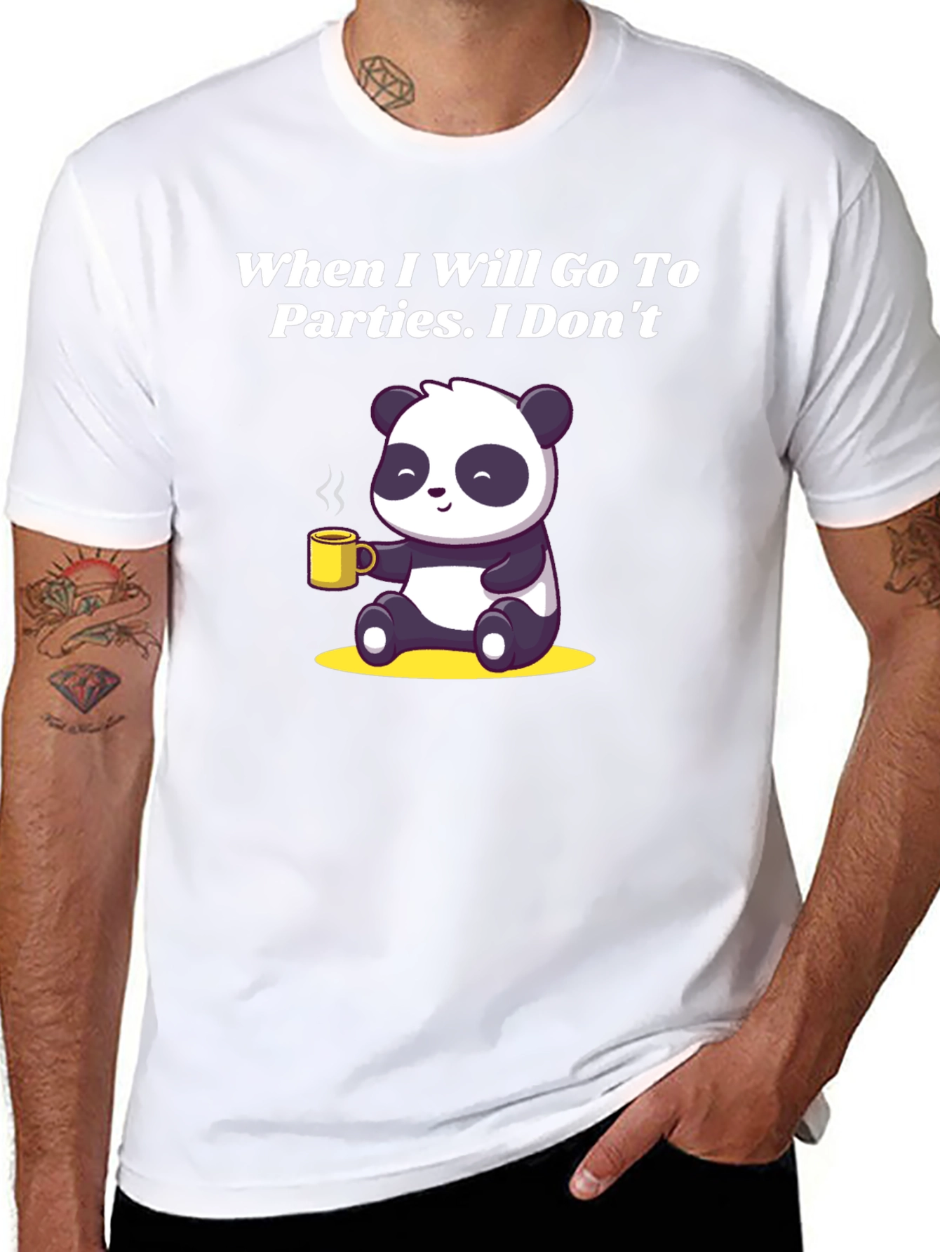 Introvert Panda Graphic Tee
