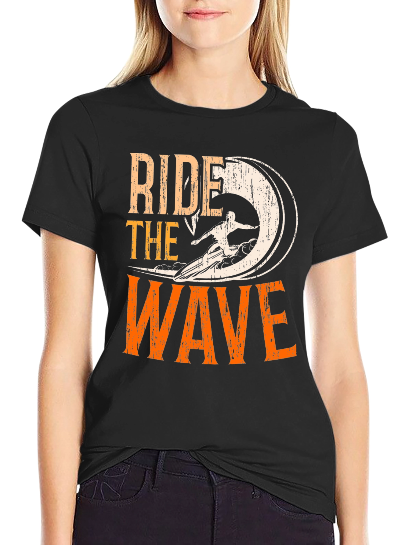 Ride The Wave Graphic Tee - Surfer T-Shirt