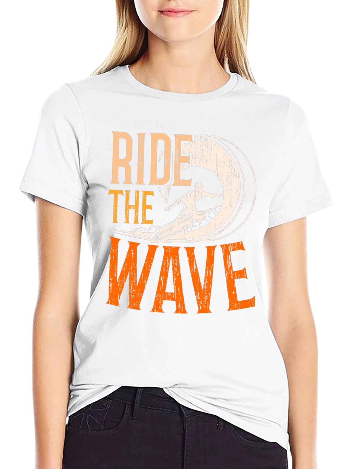 Ride The Wave Graphic Tee - Surfer T-Shirt