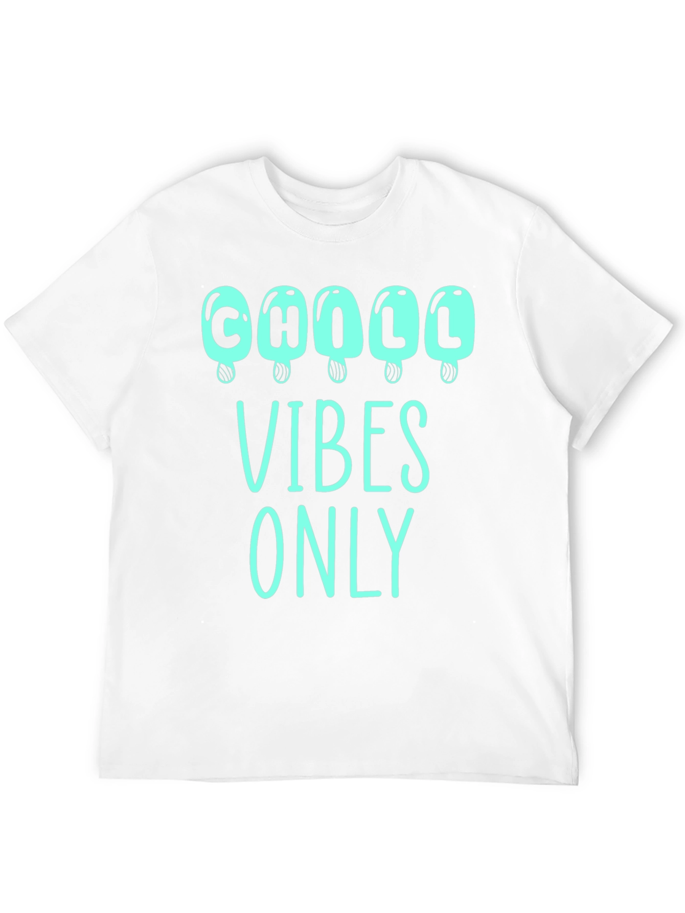 Chill Vibes Only Graphic Tee - Ice Cream Design