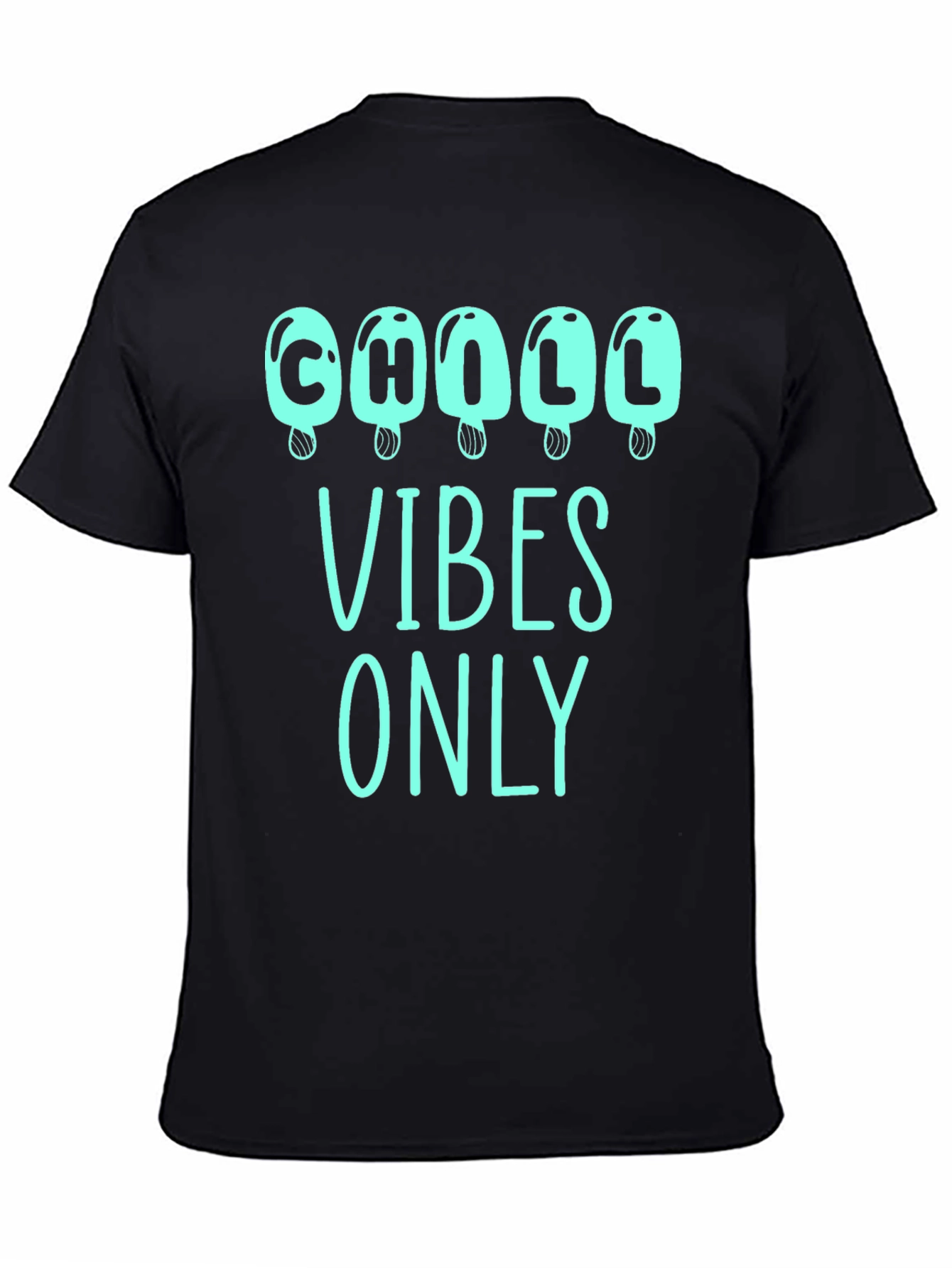 Chill Vibes Only Graphic Tee - Ice Cream Design