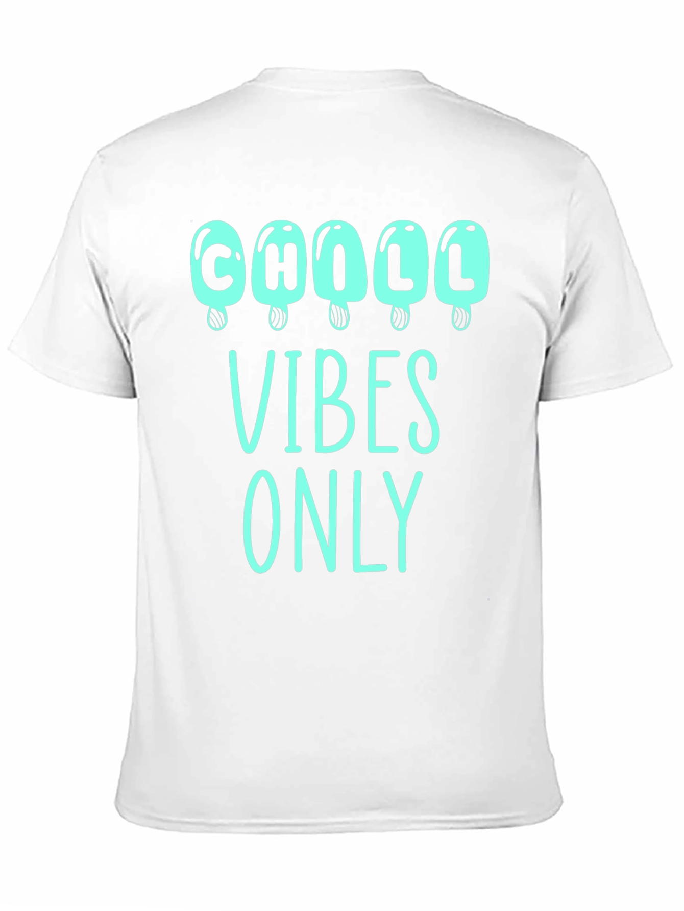 Chill Vibes Only Graphic Tee - Ice Cream Design