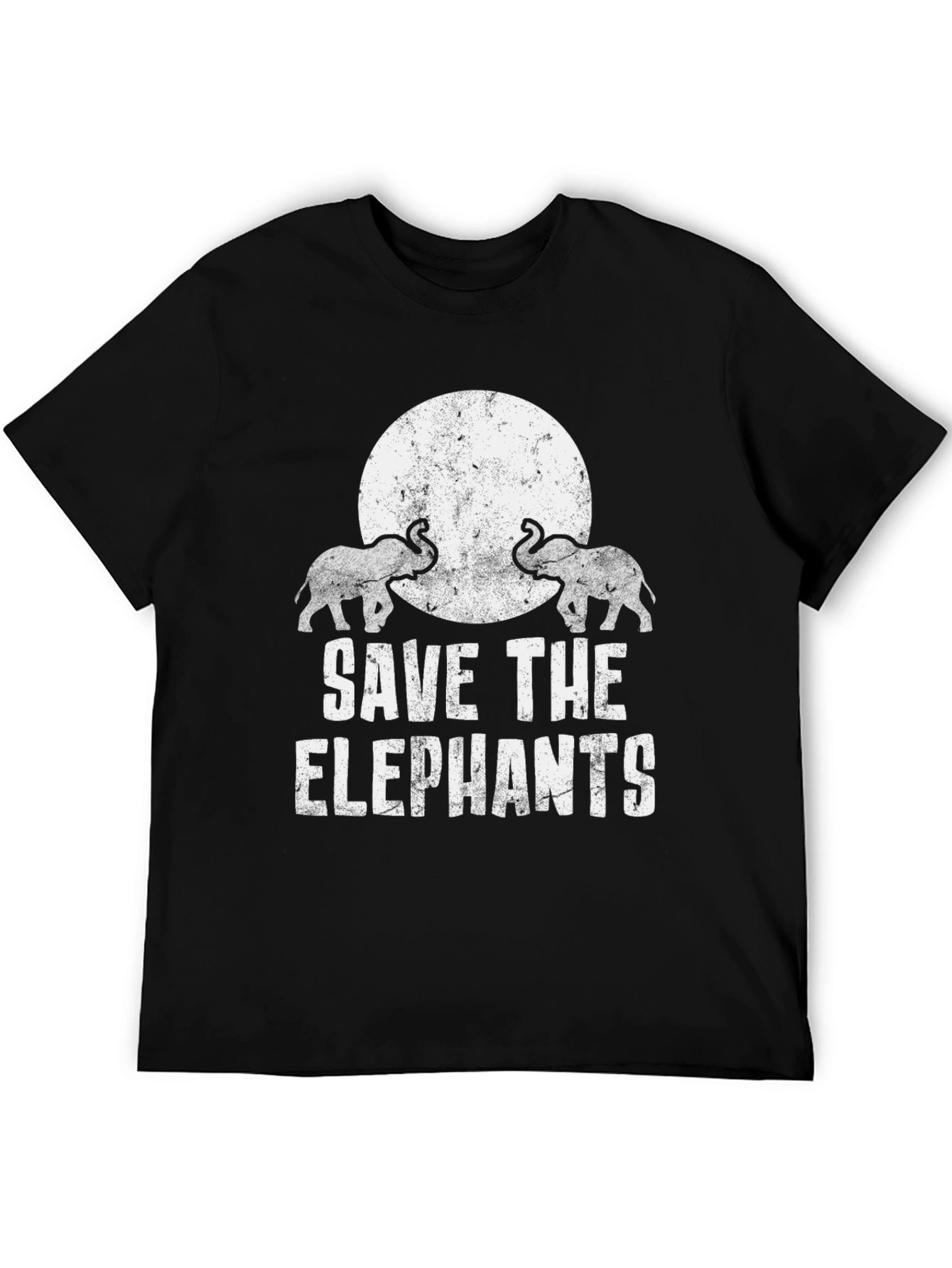 Save the Elephants Graphic Tee - Black