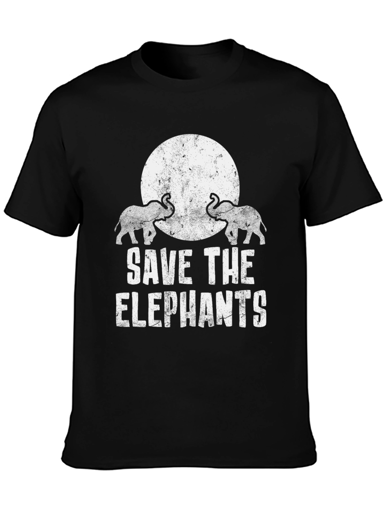 Save the Elephants Graphic Tee - Black