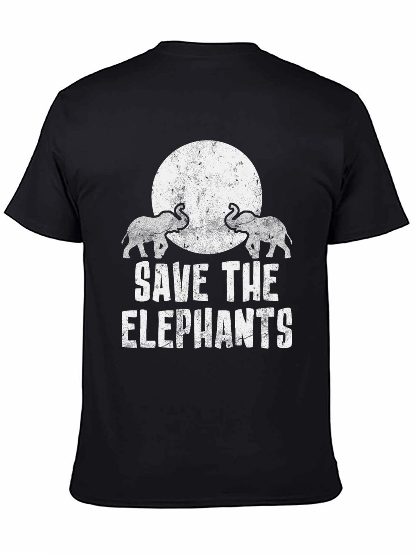 Save the Elephants Graphic Tee - Black