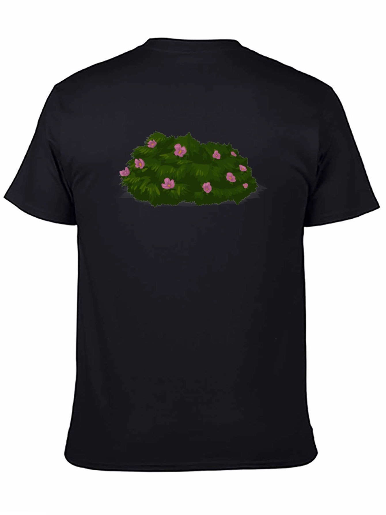 Bush With Flowers Graphic Tee - Stylish Casual Wear