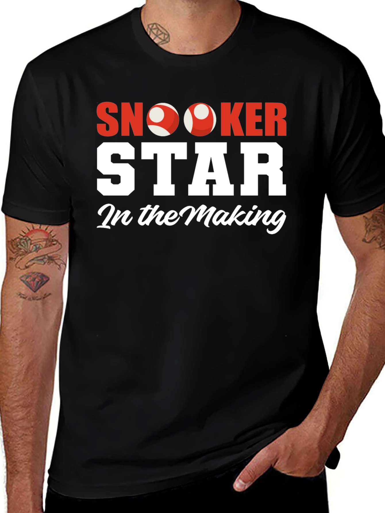 Snooker Star In The Making Black T-Shirt