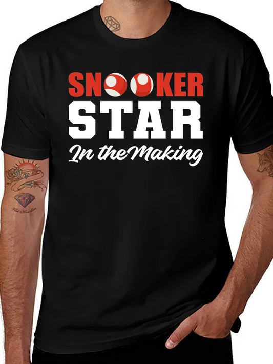 Snooker Star In The Making Black T-Shirt