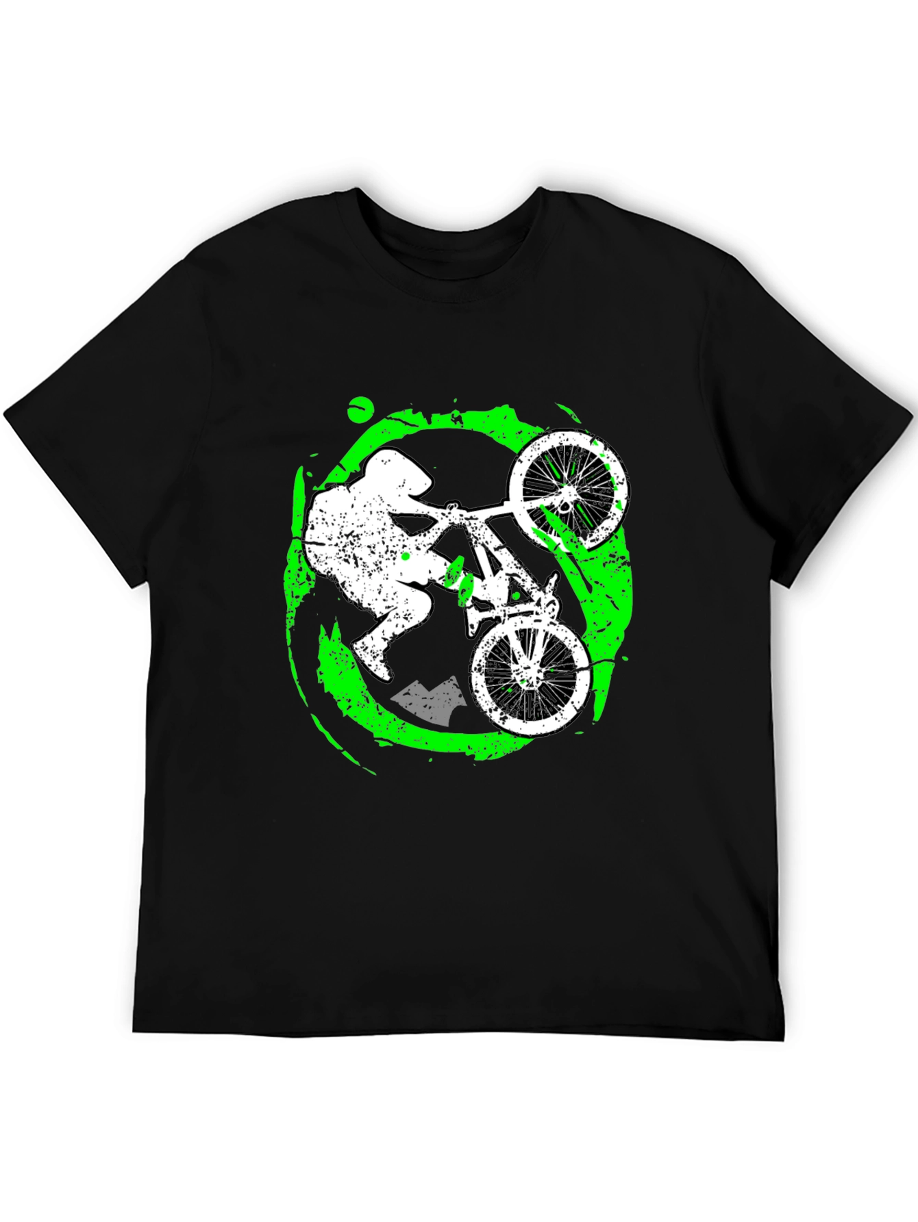 Mountain Biker Graphic T-Shirt - Black