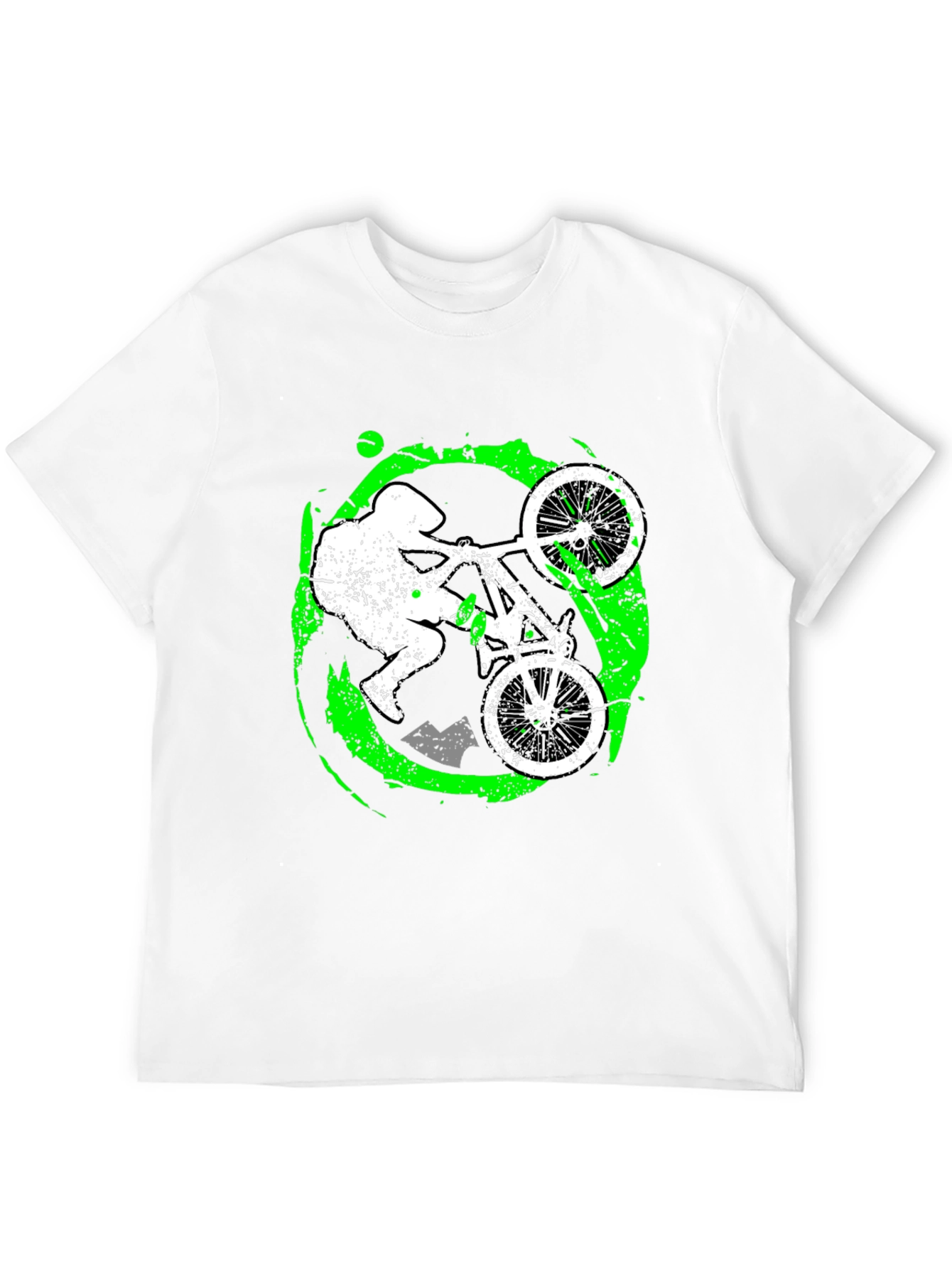 Mountain Biker Graphic T-Shirt - Black