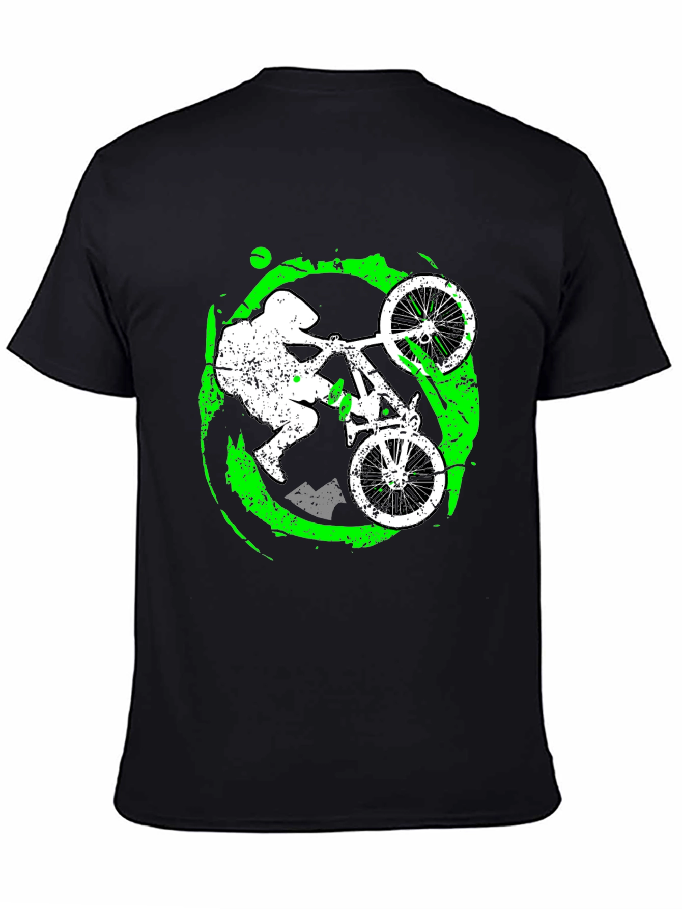 Mountain Biker Graphic T-Shirt - Black