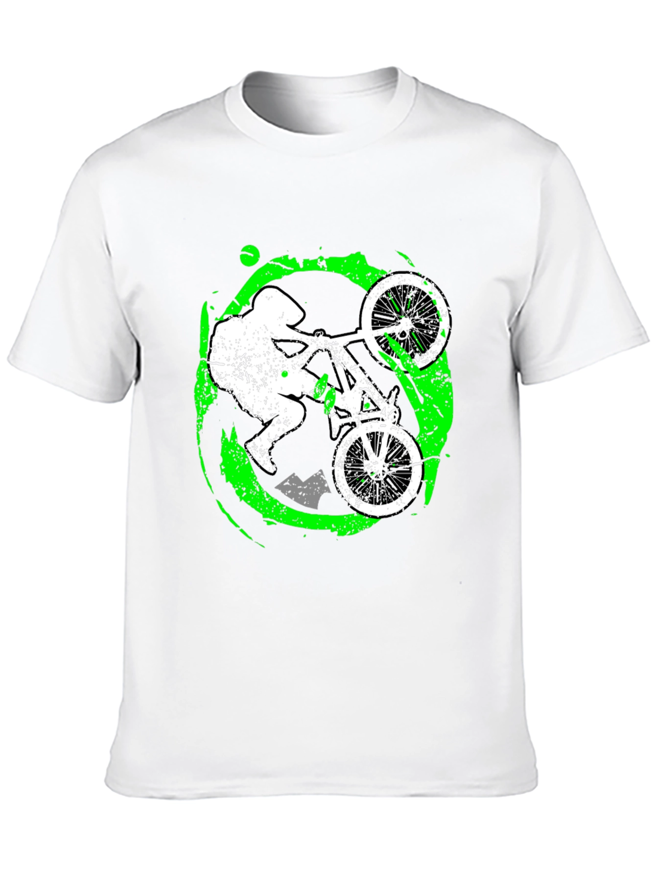 Mountain Biker Graphic T-Shirt - Black