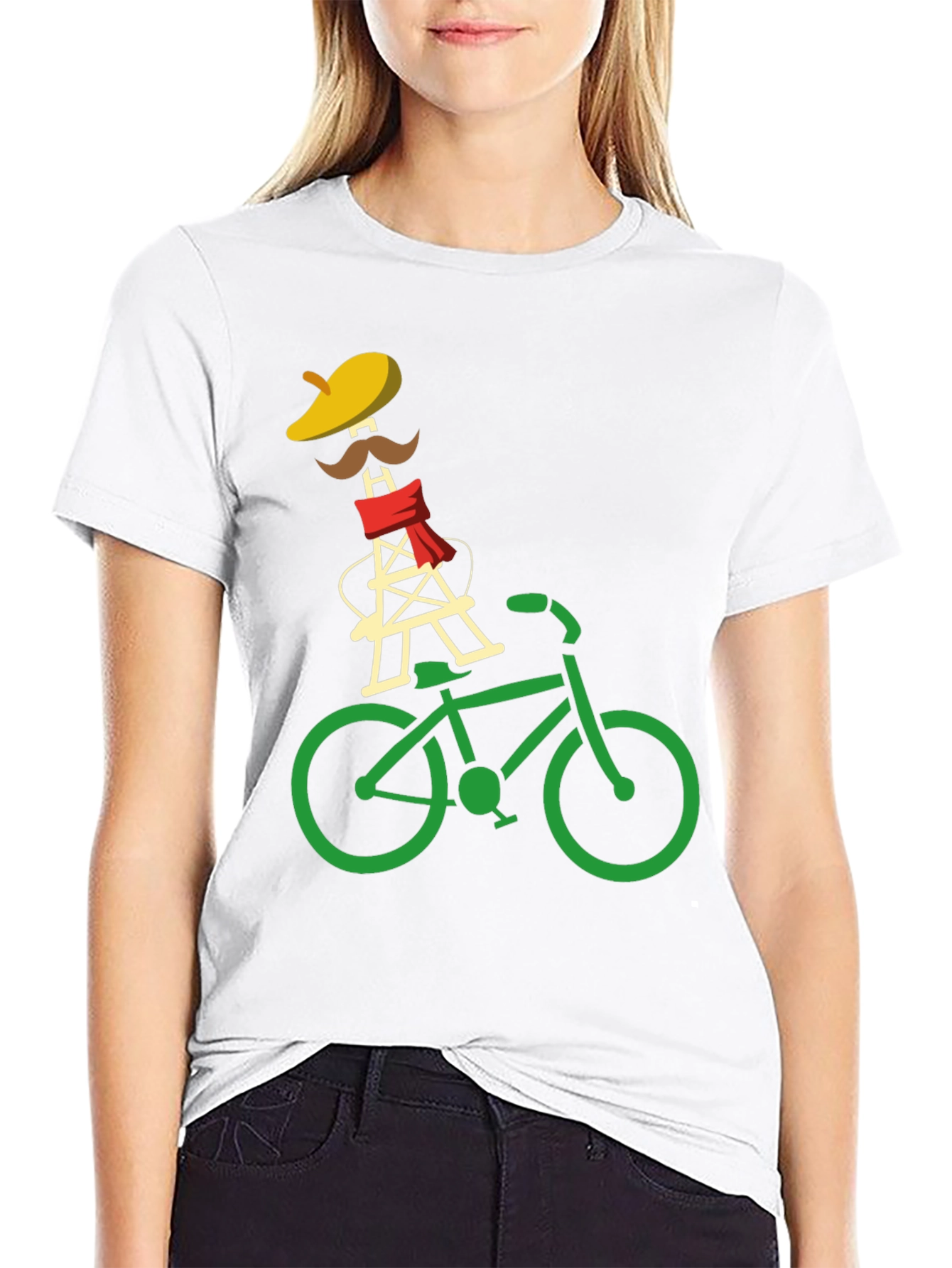 Eiffel Tower Bike Ride Graphic Tee