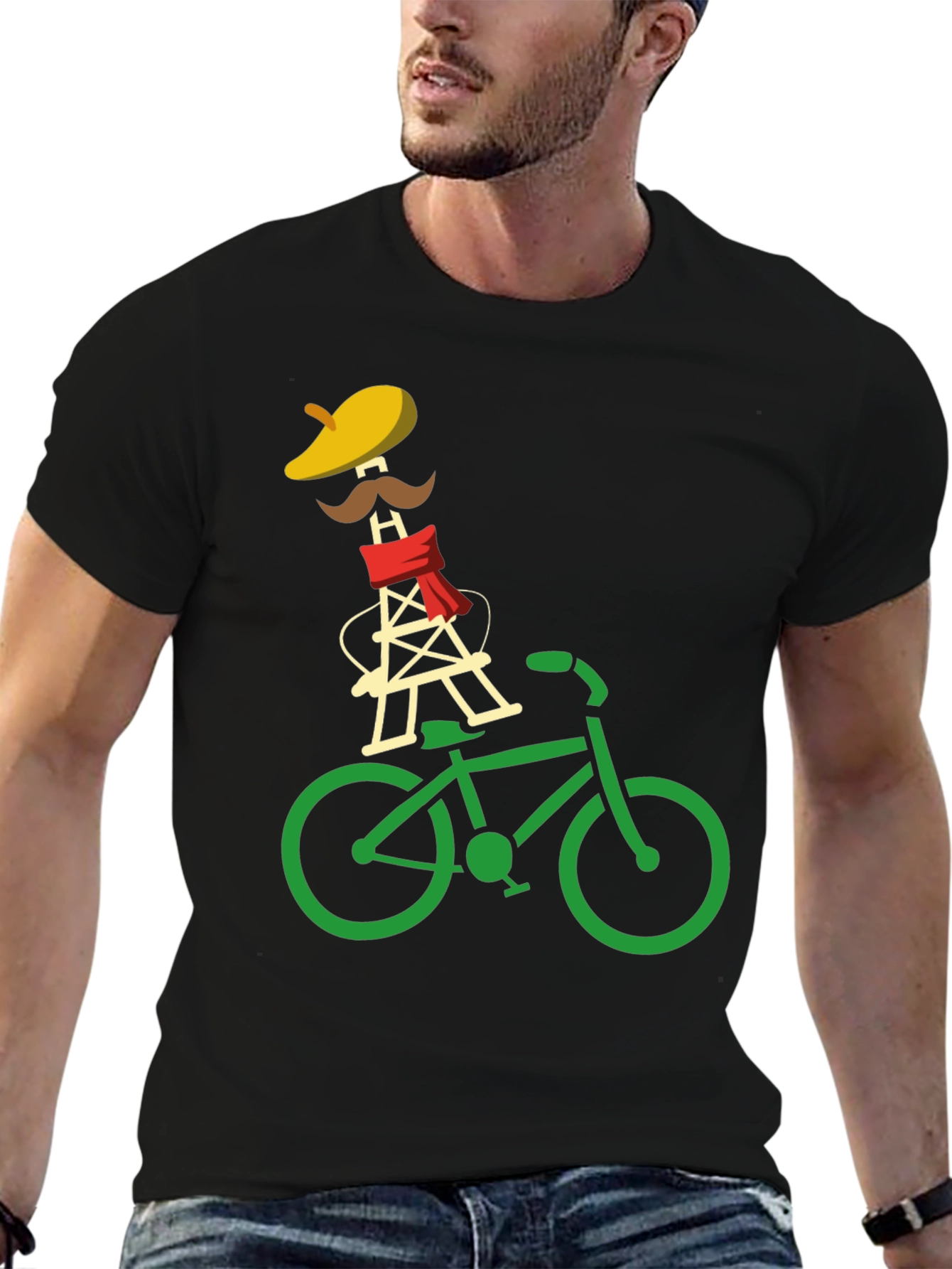 Eiffel Tower Bike Ride Graphic Tee