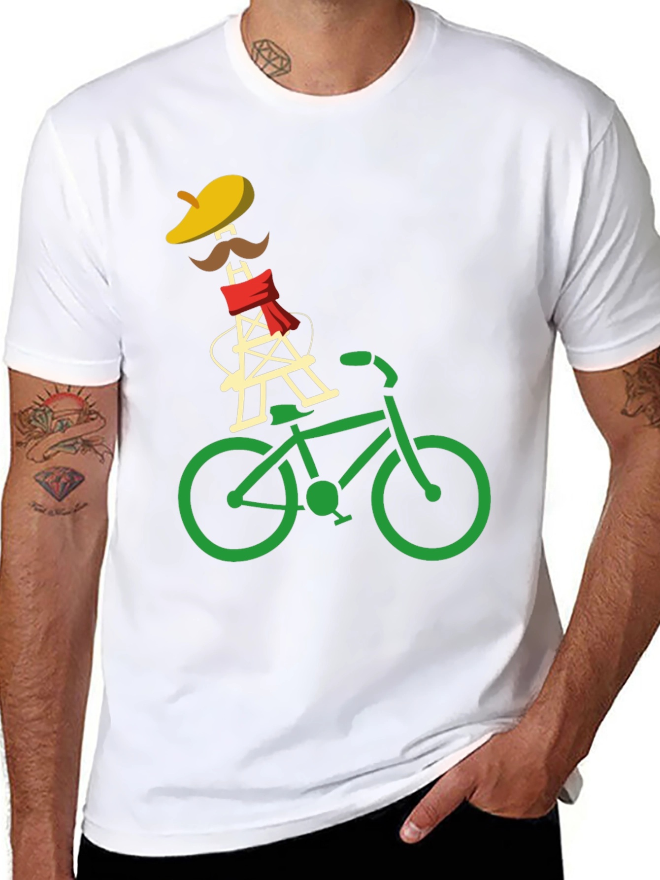 Eiffel Tower Bike Ride Graphic Tee