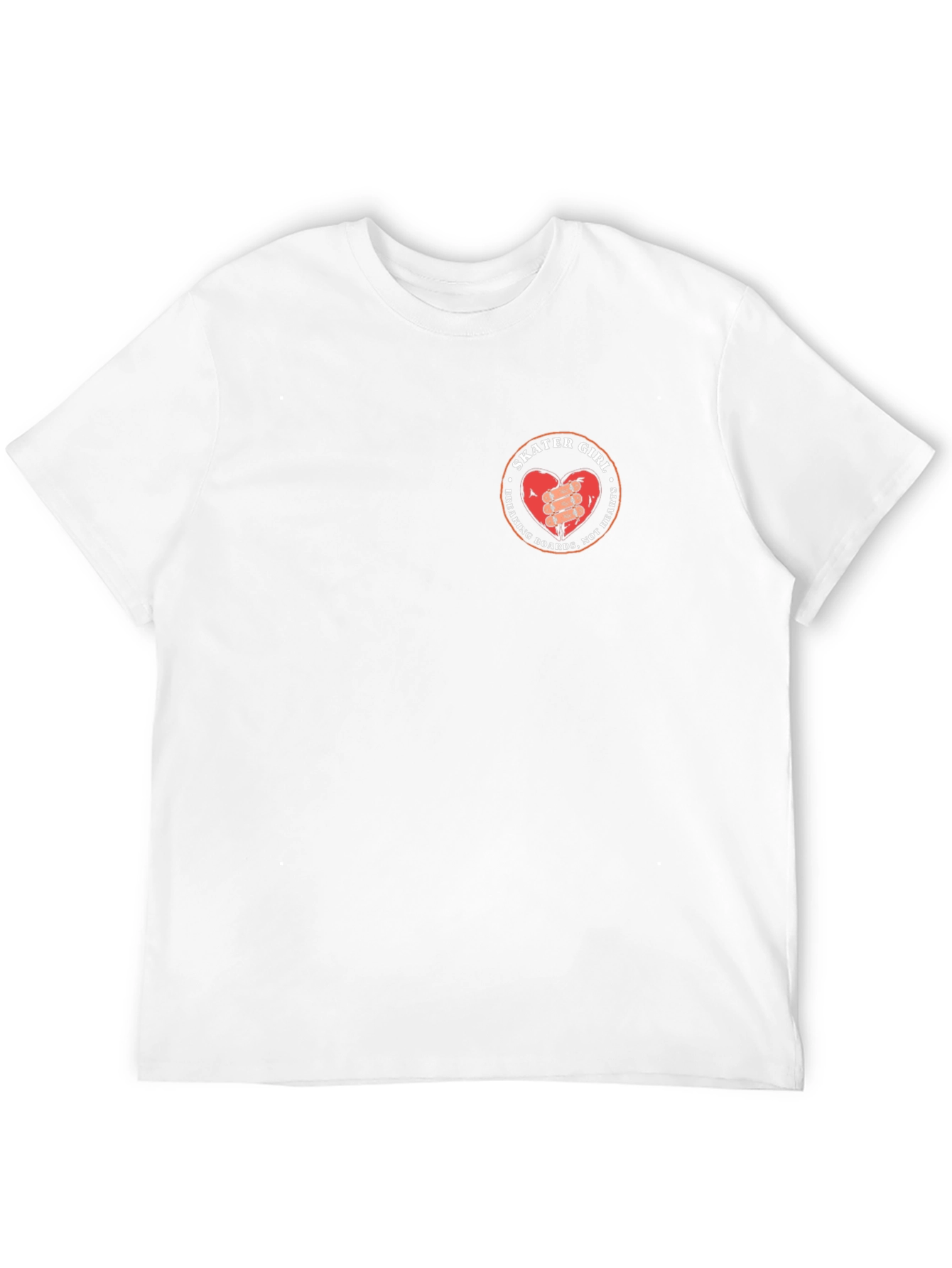 Skater Girl Graphic Tee - Breaking Boards Not Hearts