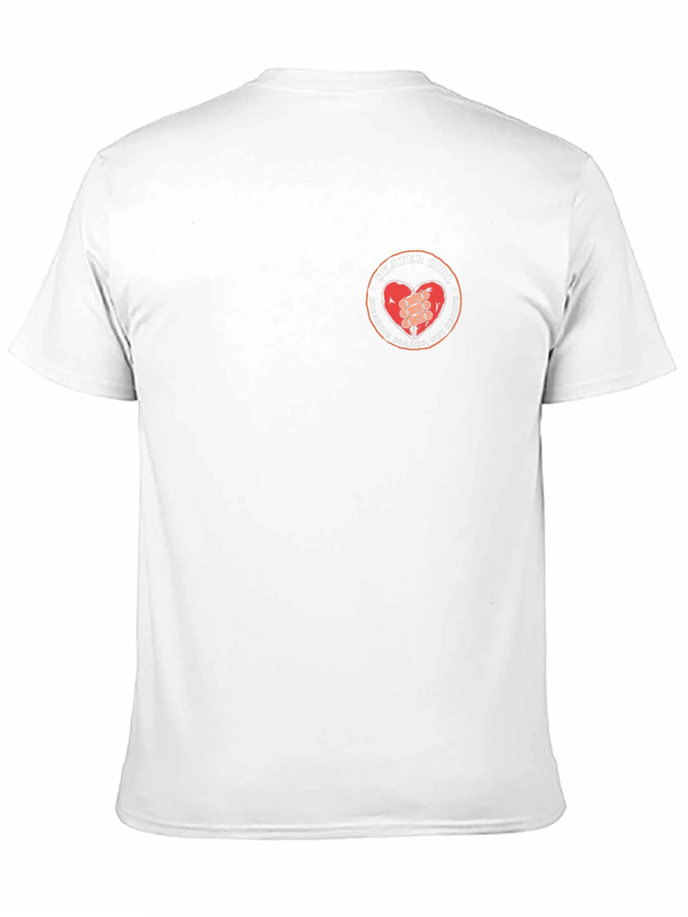 Skater Girl Graphic Tee - Breaking Boards Not Hearts