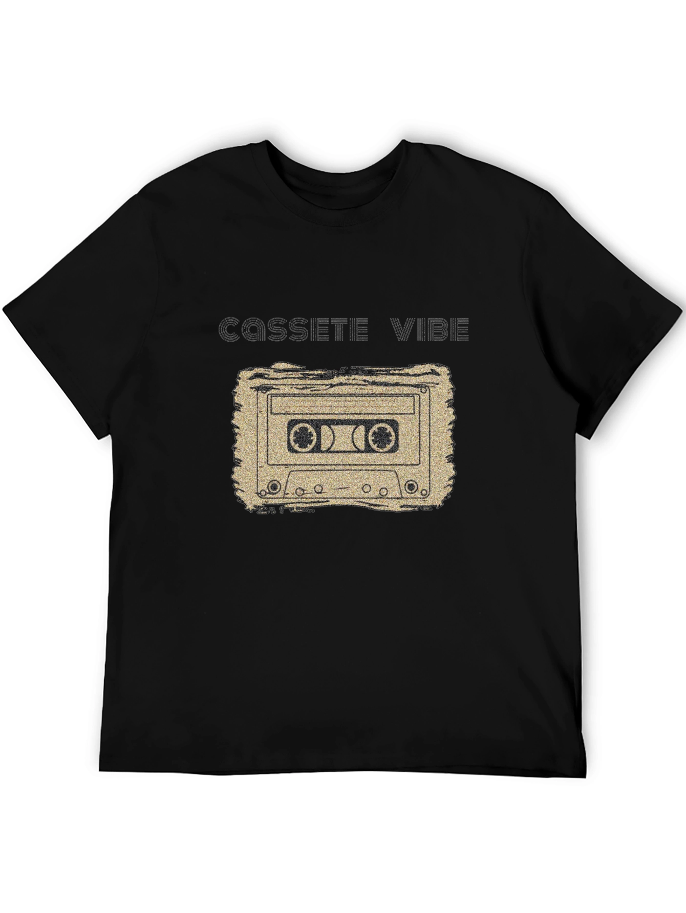 Cassette Vibe Black Graphic T-Shirt