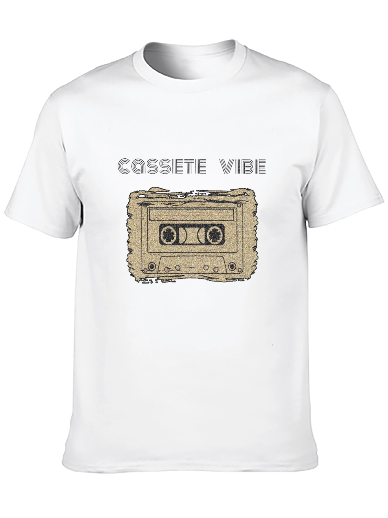 Cassette Vibe Black Graphic T-Shirt