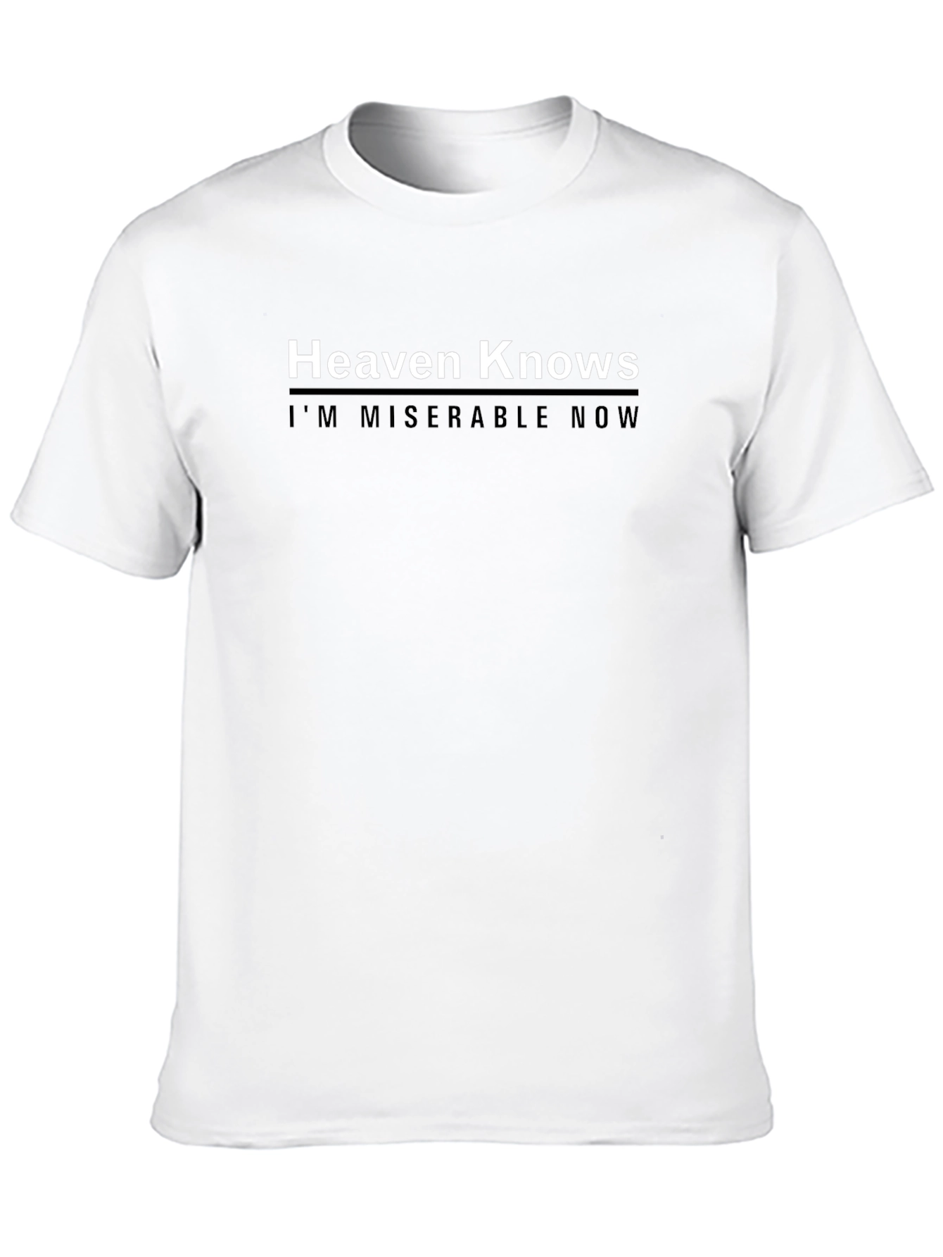 Heaven Knows T-Shirt - Mens Black Graphic Tee