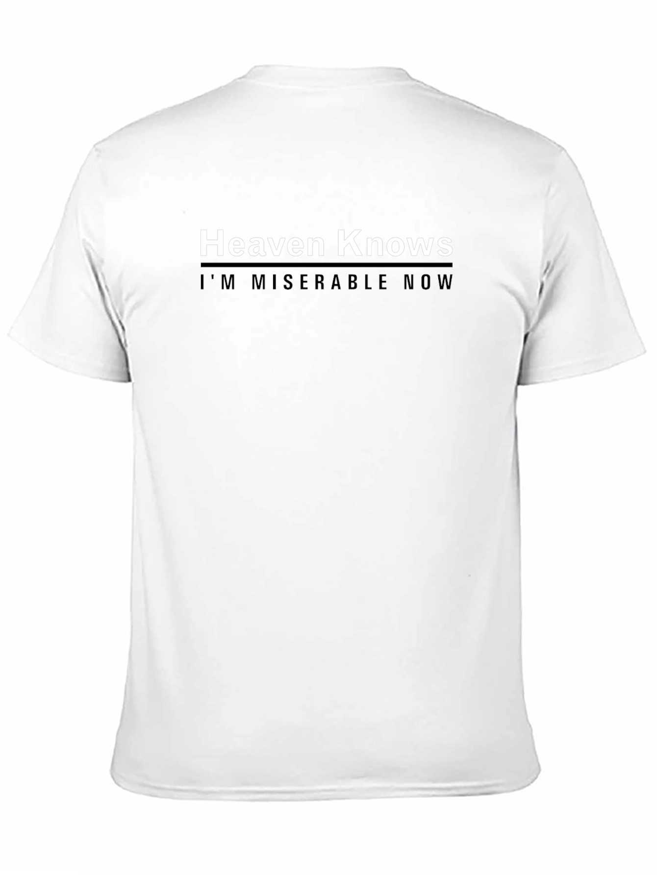 Heaven Knows T-Shirt - Mens Black Graphic Tee