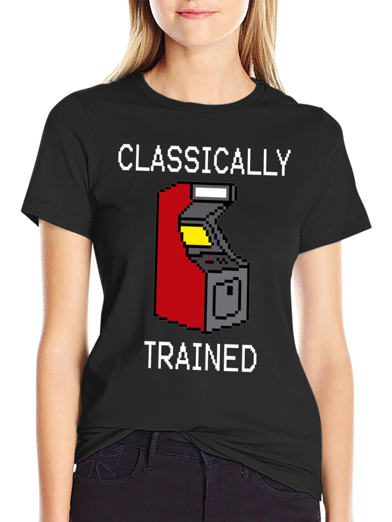 Classically Trained Gamer T-Shirt - Retro Arcade Design