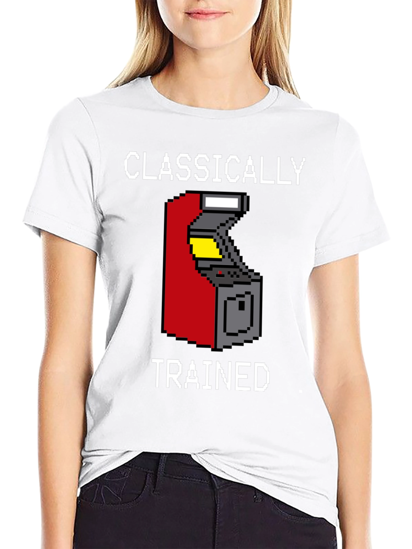 Classically Trained Gamer T-Shirt - Retro Arcade Design