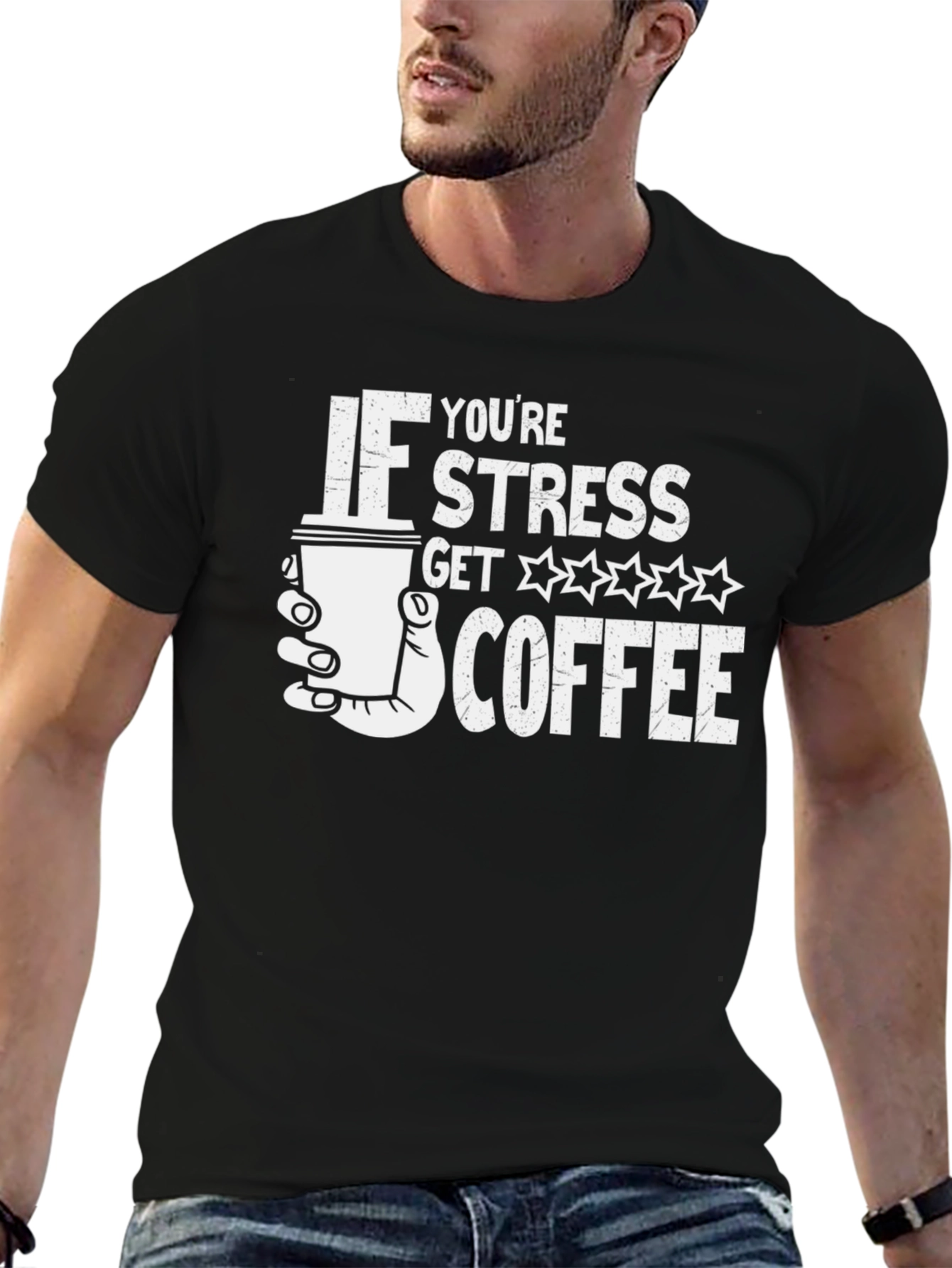 Funny Stress Coffee T-Shirt