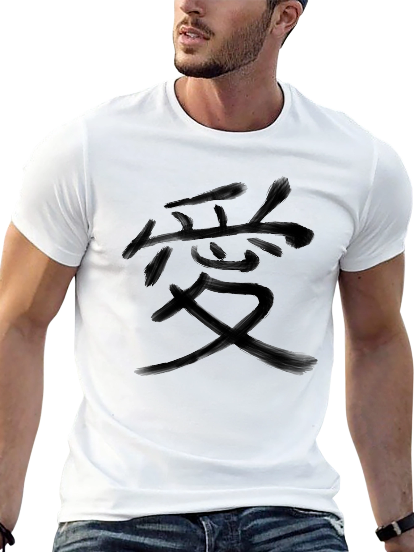 Love Kanji Black T-Shirt