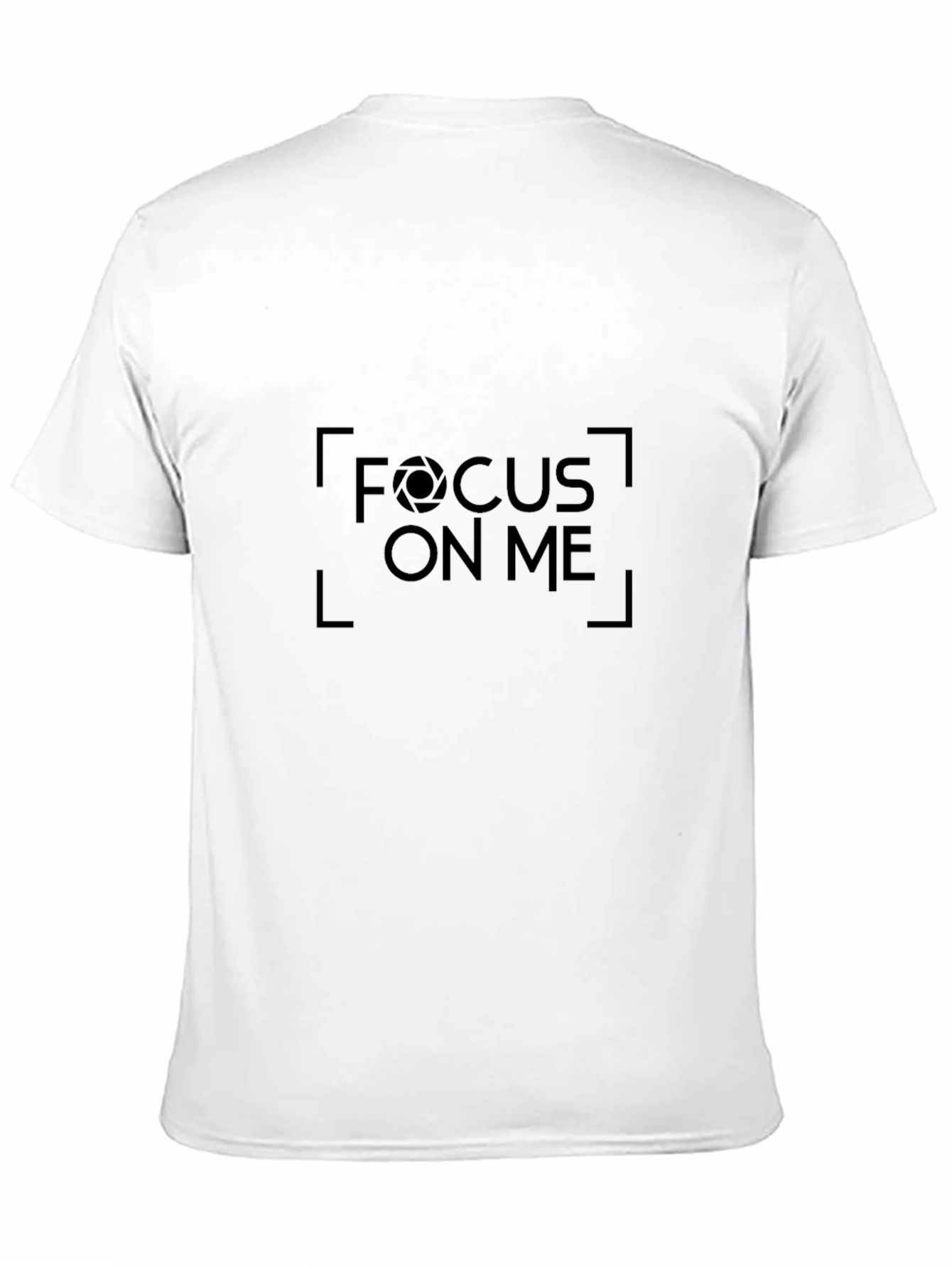 Focus On Me Graphic Tee - Black Cotton T-Shirt